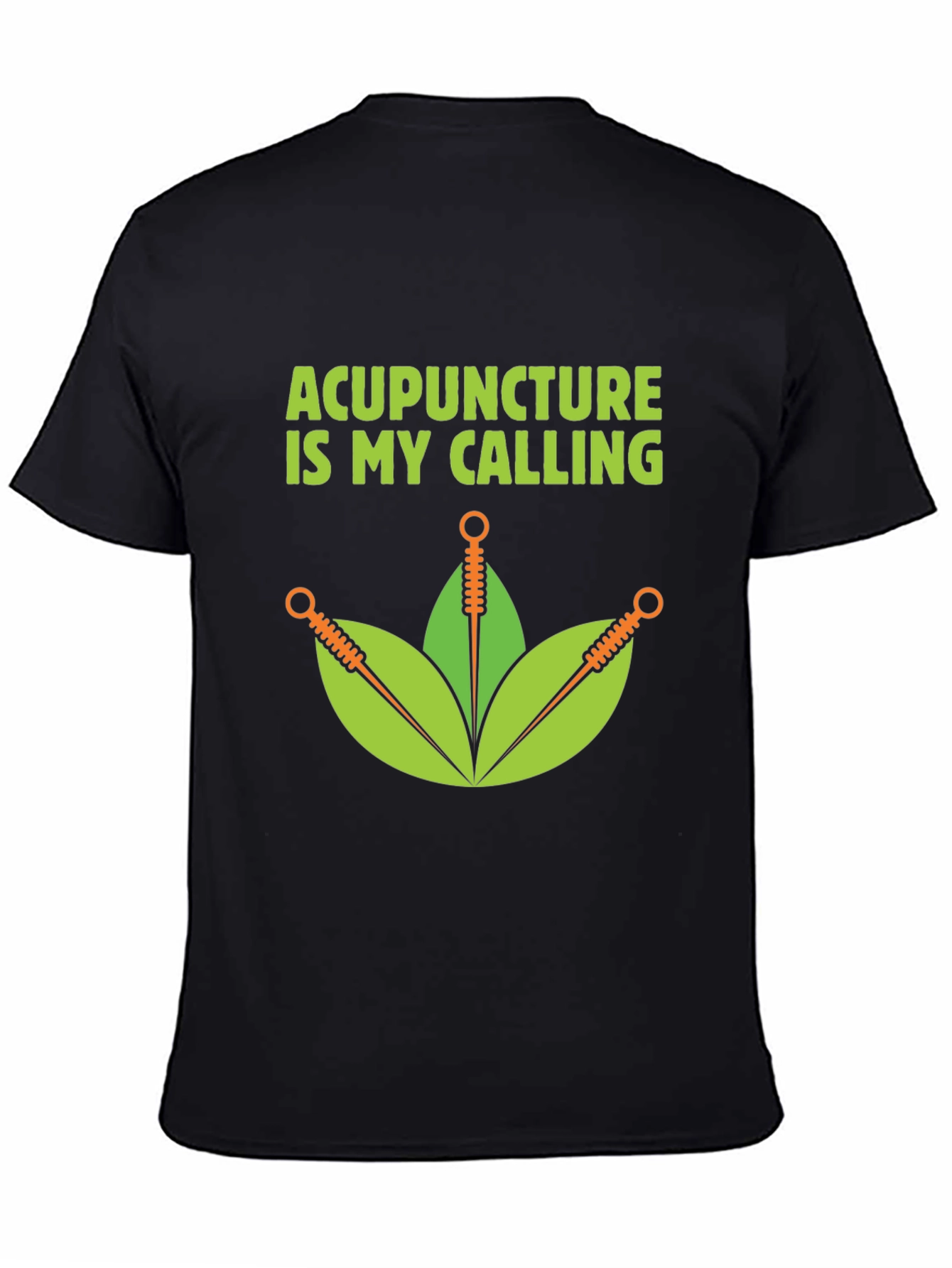 Black Acupuncture Is My Calling T-Shirt view 4