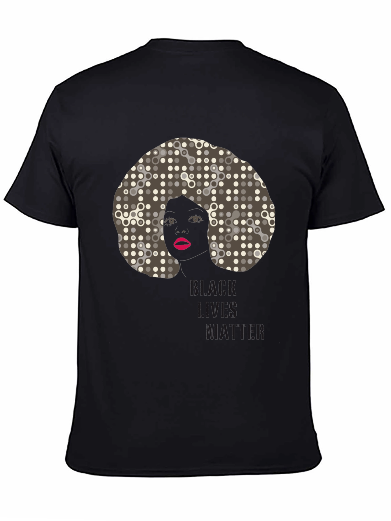 Black Black Lives Matter Afro Graphic Tee view 4