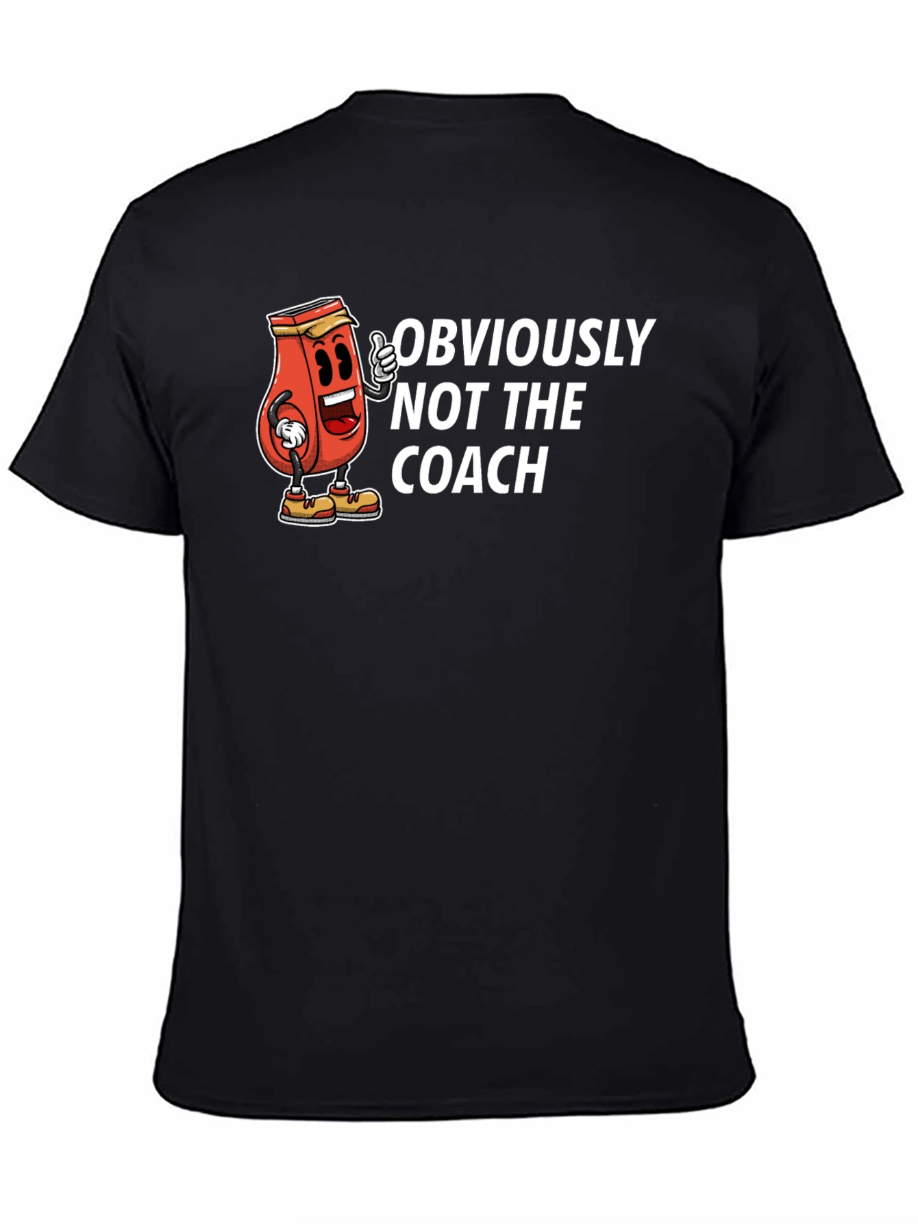 Black Obviously Not The Coach Graphic Tee view 4
