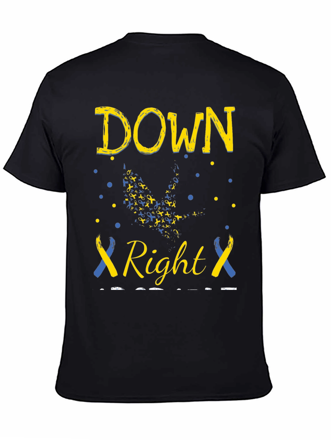 Black Down Right Perfect T-Shirt view 4