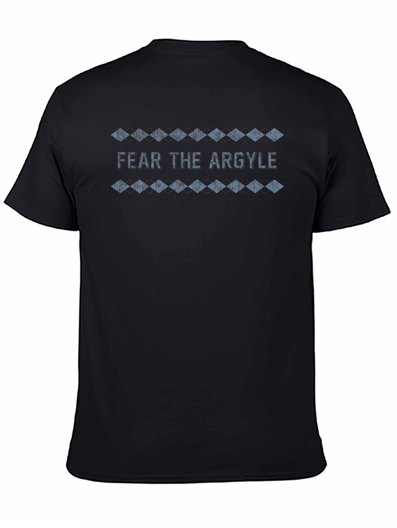 Black Fear The Argyle Graphic T-Shirt view 4