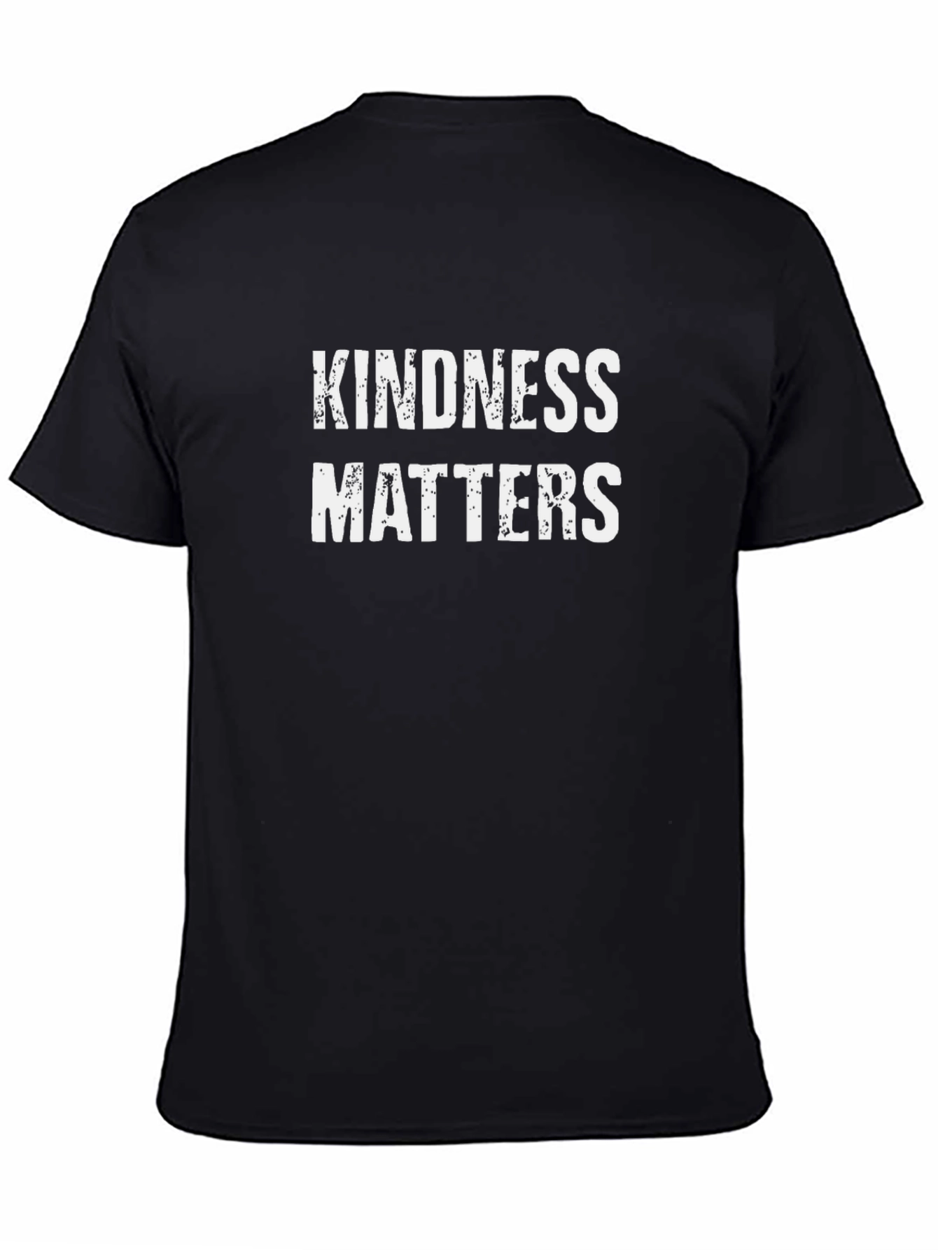 Black Kindness Matters Graphic Tee - Black Cotton Blend view 4