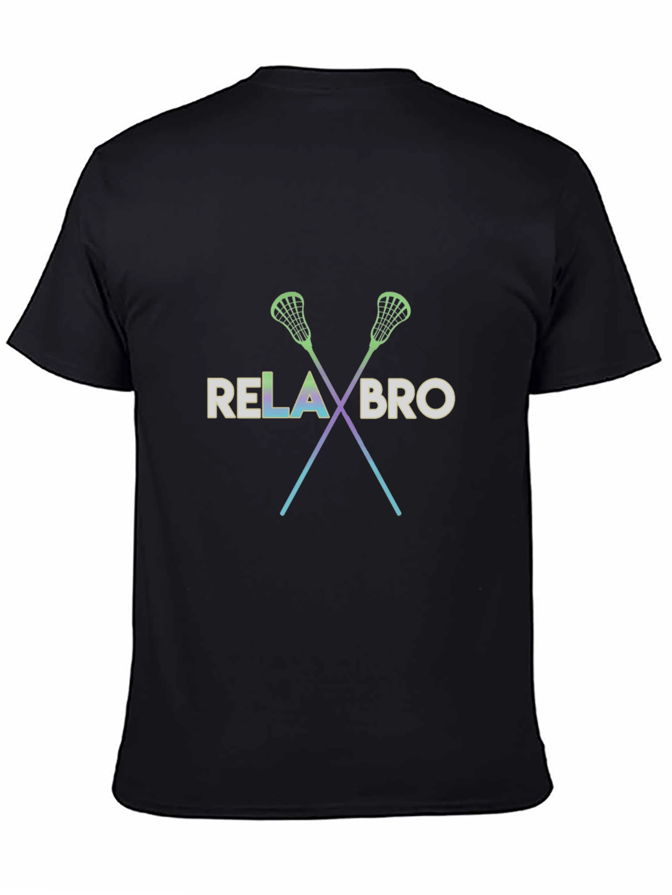 Black Relax Bro Lacrosse T-Shirt - Stylish & Comfortable view 4