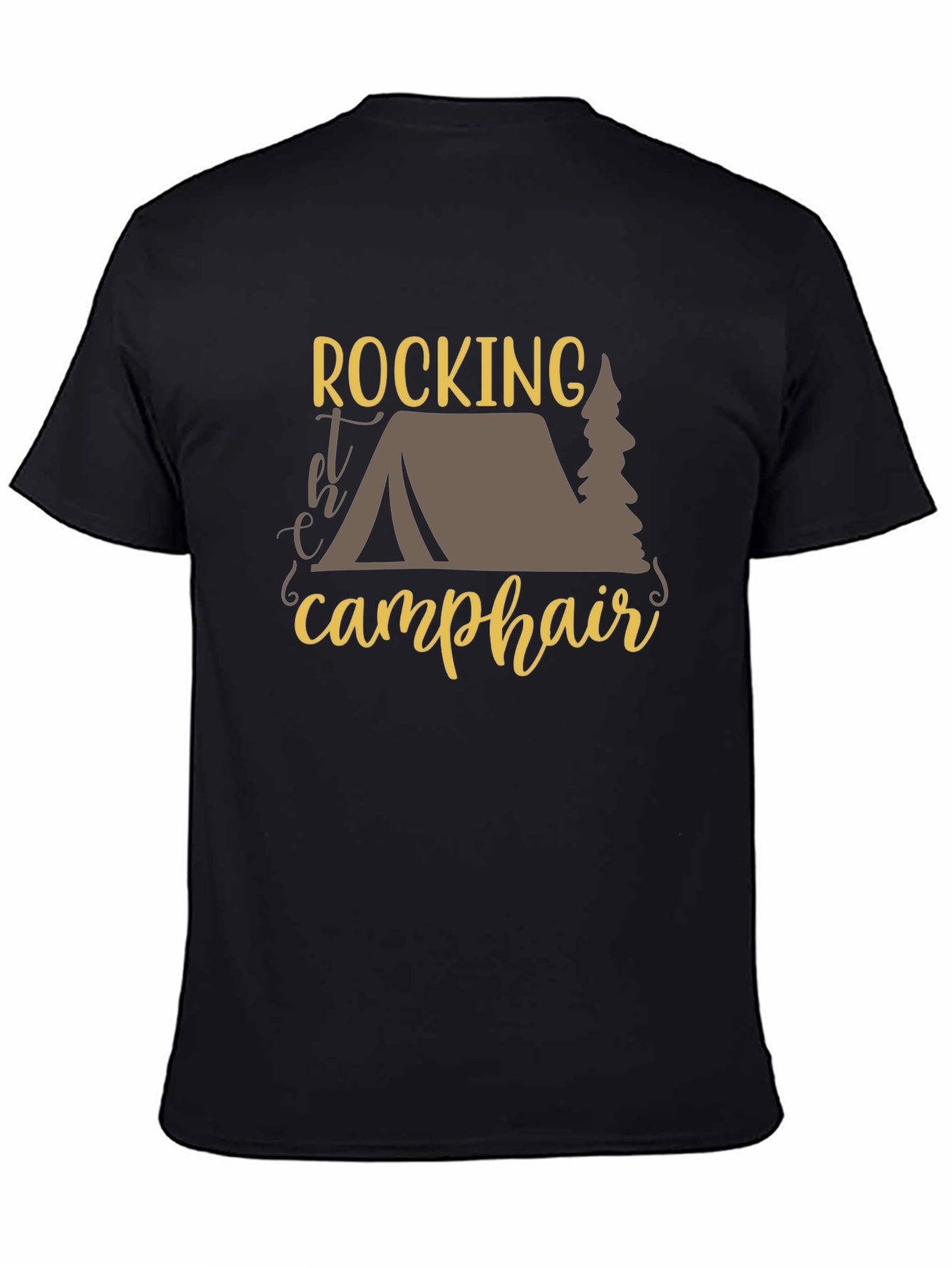 Black Rocking the Camp Hair T-Shirt view 4
