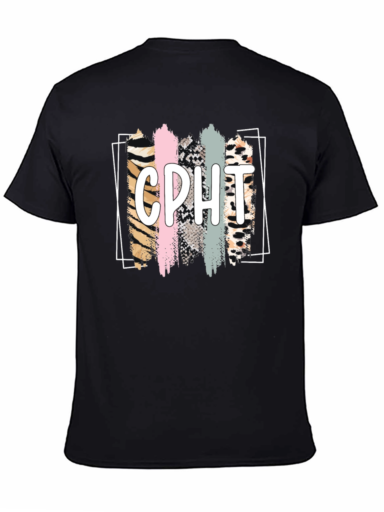 Black CPHT Animal Print Graphic Tee - Unisex view 4