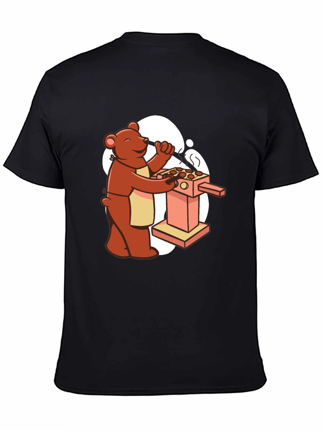 Black Bear Chef T-Shirt - Culinary Bearbecue view 4