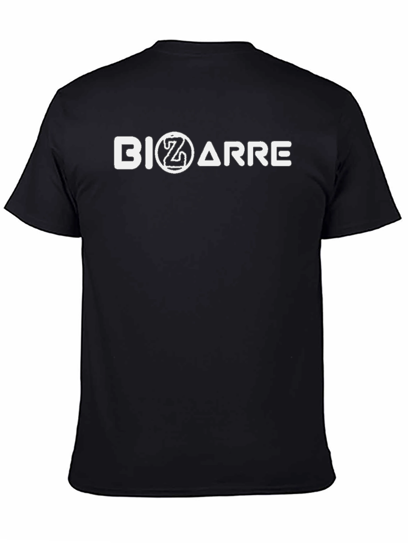 Black Bizarre Graphic Tee - Black Casual T-Shirt view 4