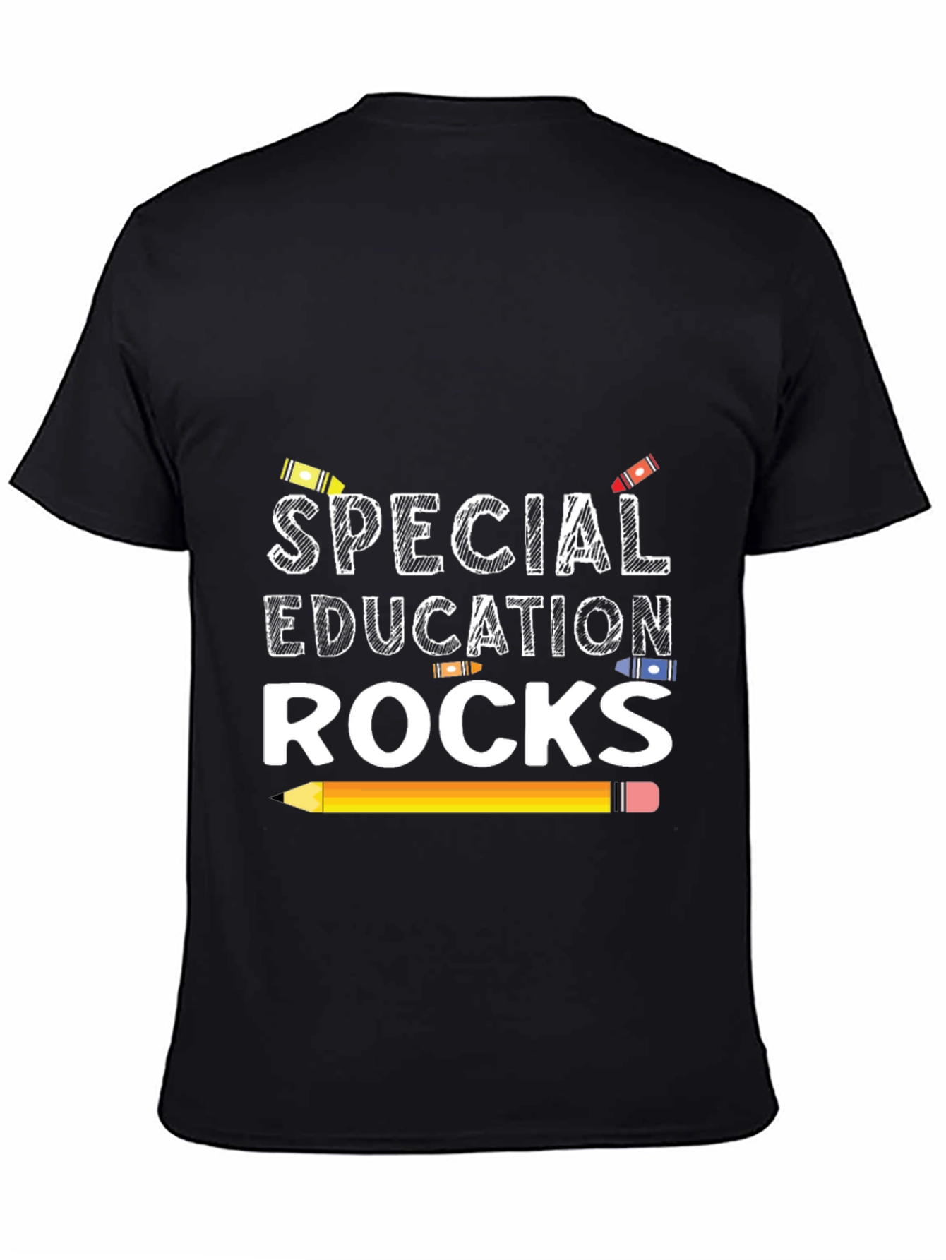 Black Special Education Rocks Graphic Tee view 4