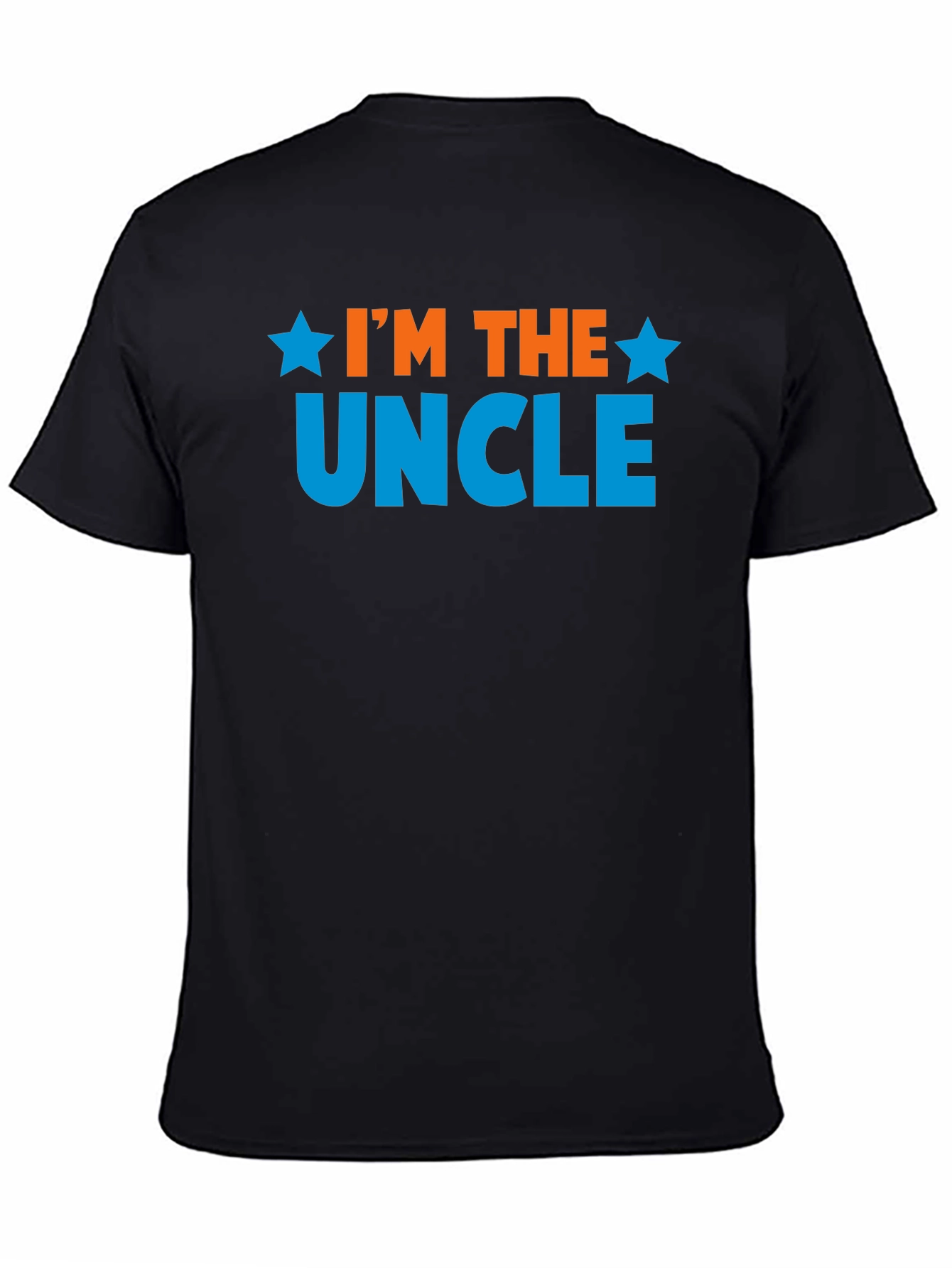 Black I'm the Uncle T-Shirt view 4