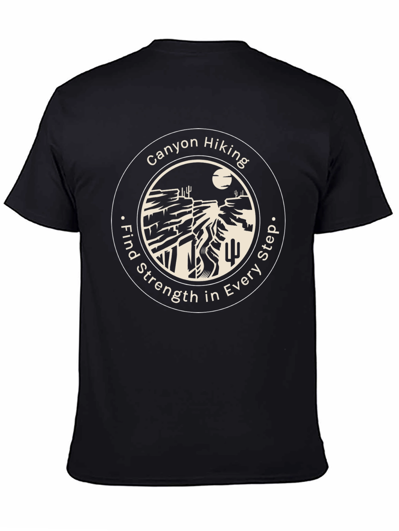 Black Canyon Hiking Graphic T-Shirt - Find Strength in Every Step view 4