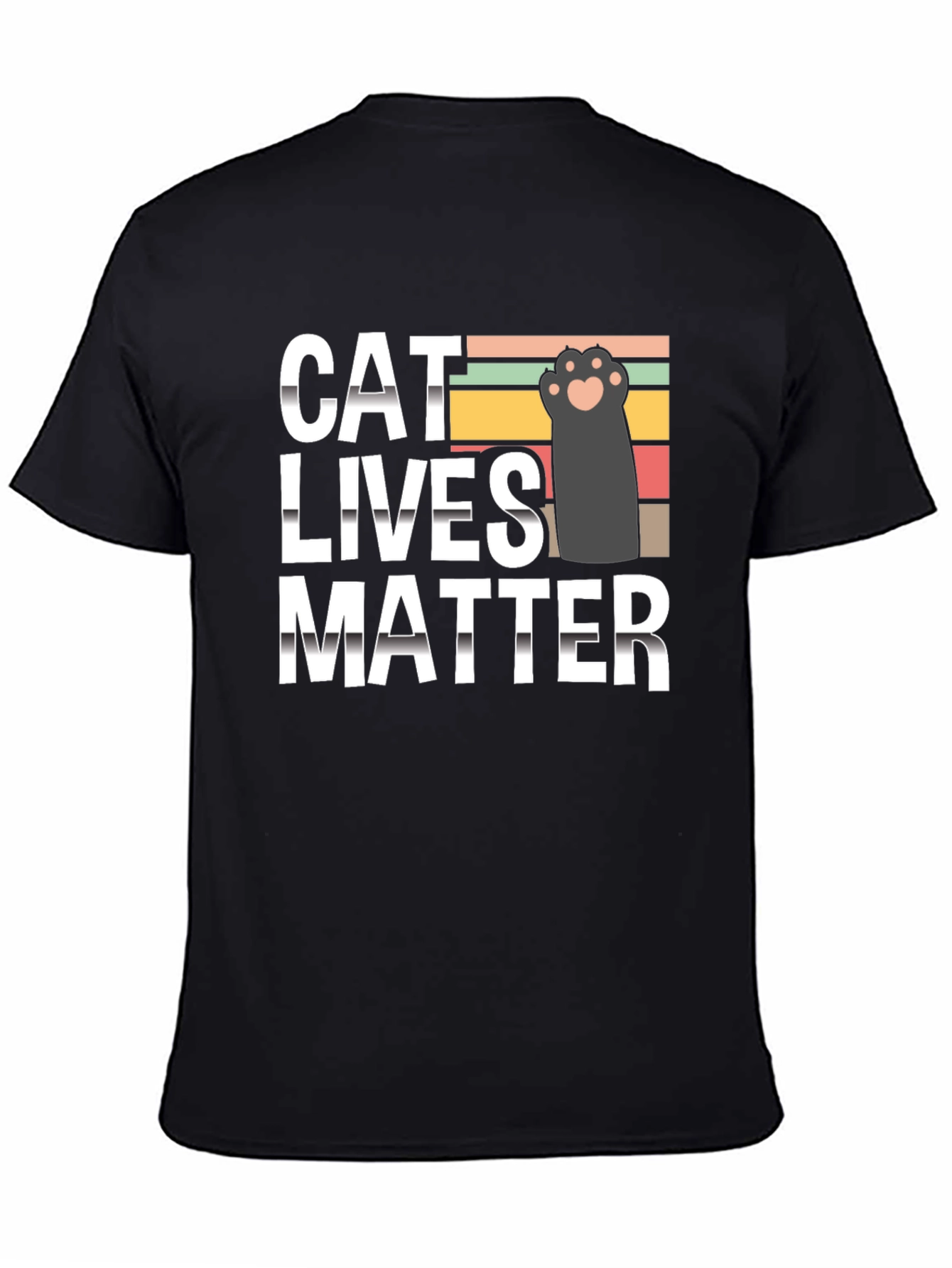 Black Cat Lives Matter T-Shirt, Novelty Tee view 4