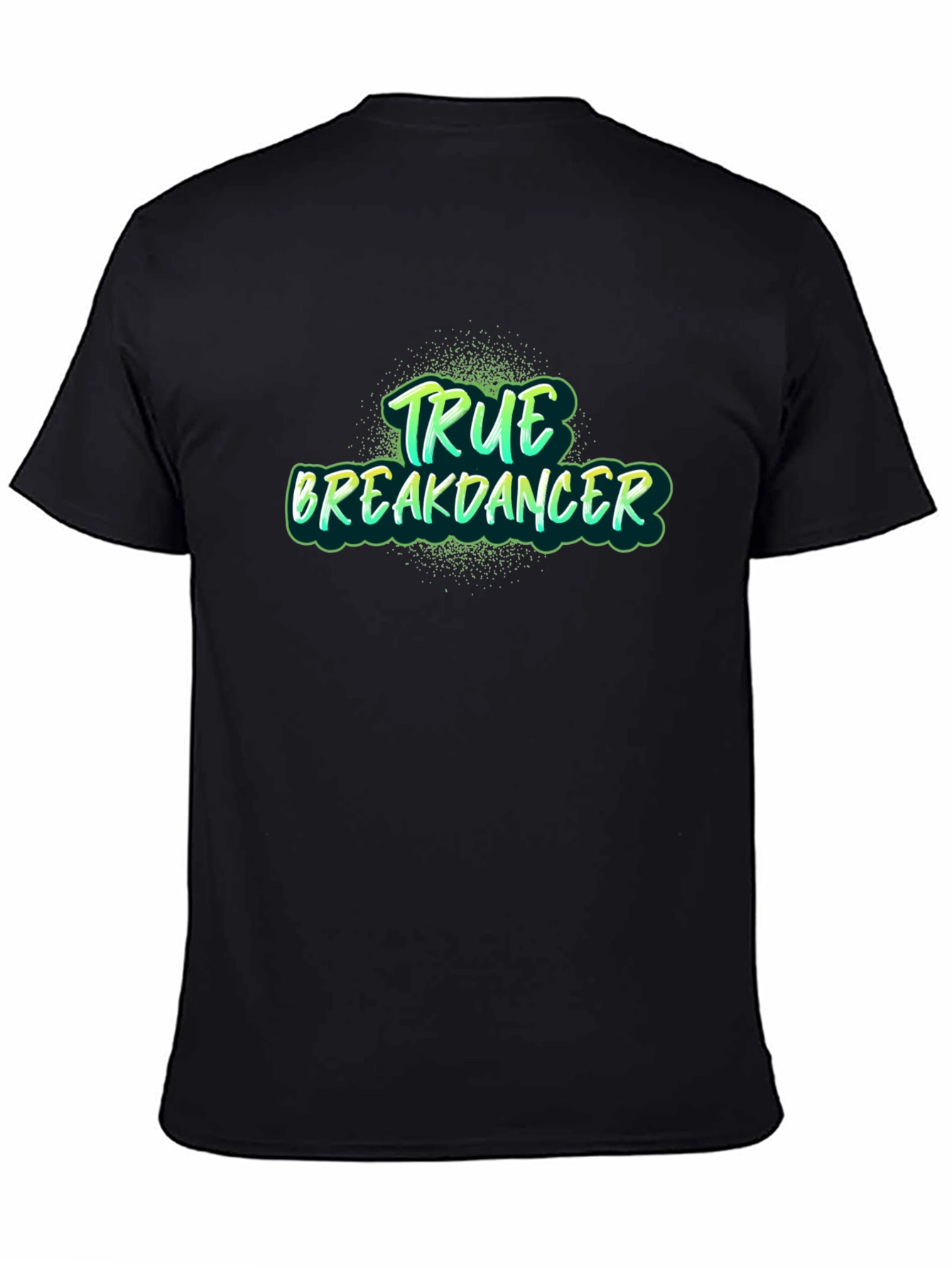 Black True Breakdancer Graphic Tee - Black Cotton Blend view 4