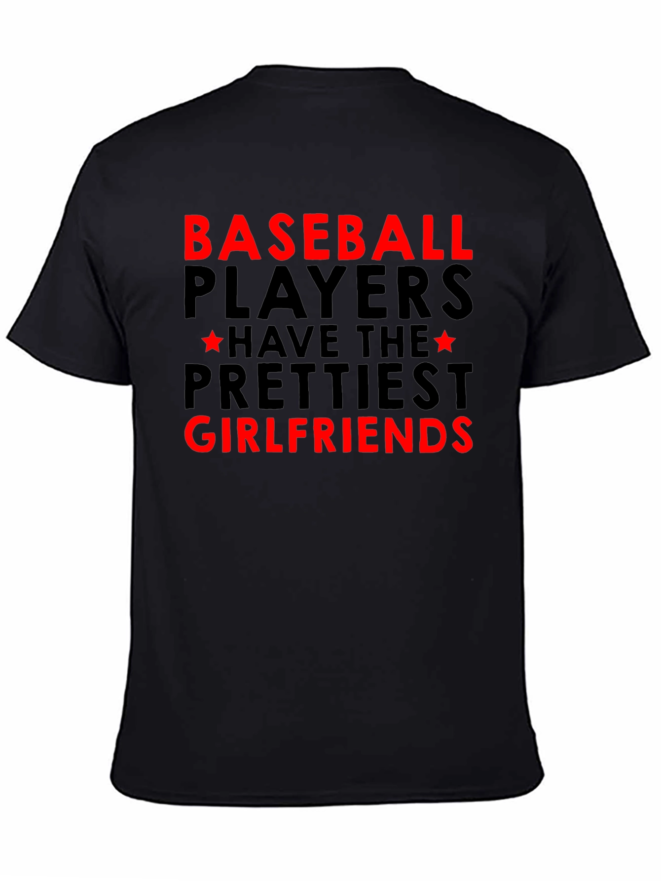 Black Baseball Players Prettiest Girlfriends Graphic Tee view 4