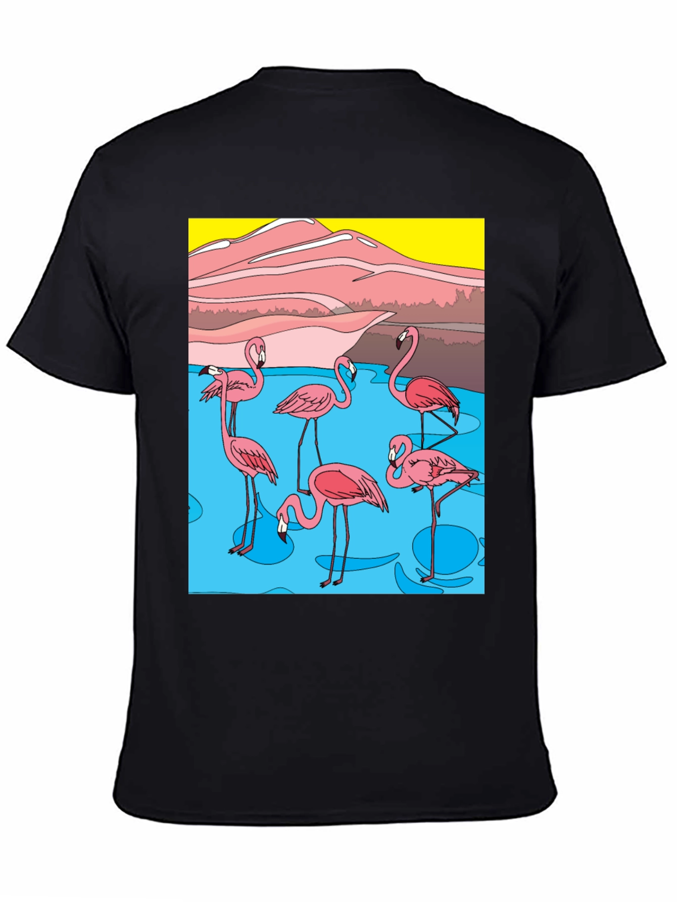 Funky Flamingo Graphic Tee - Soft Cotton Blend - 4