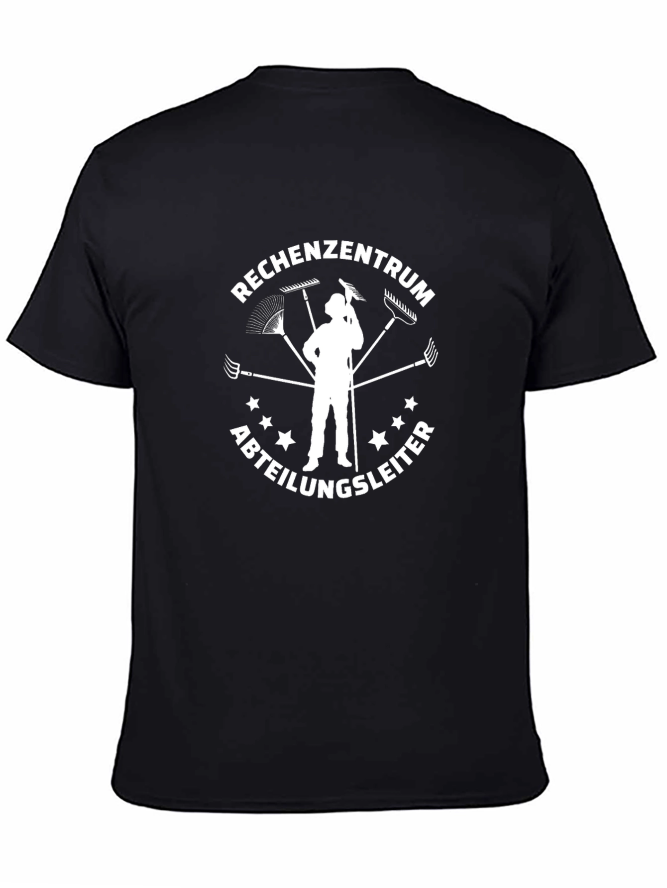 Black Funny Rechenzentrum Abteilungsleiter Black T-Shirt view 4