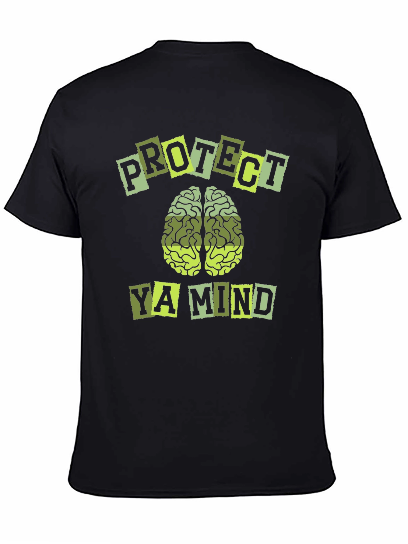 Black Protect Ya Mind Graphic Tee - Black view 4
