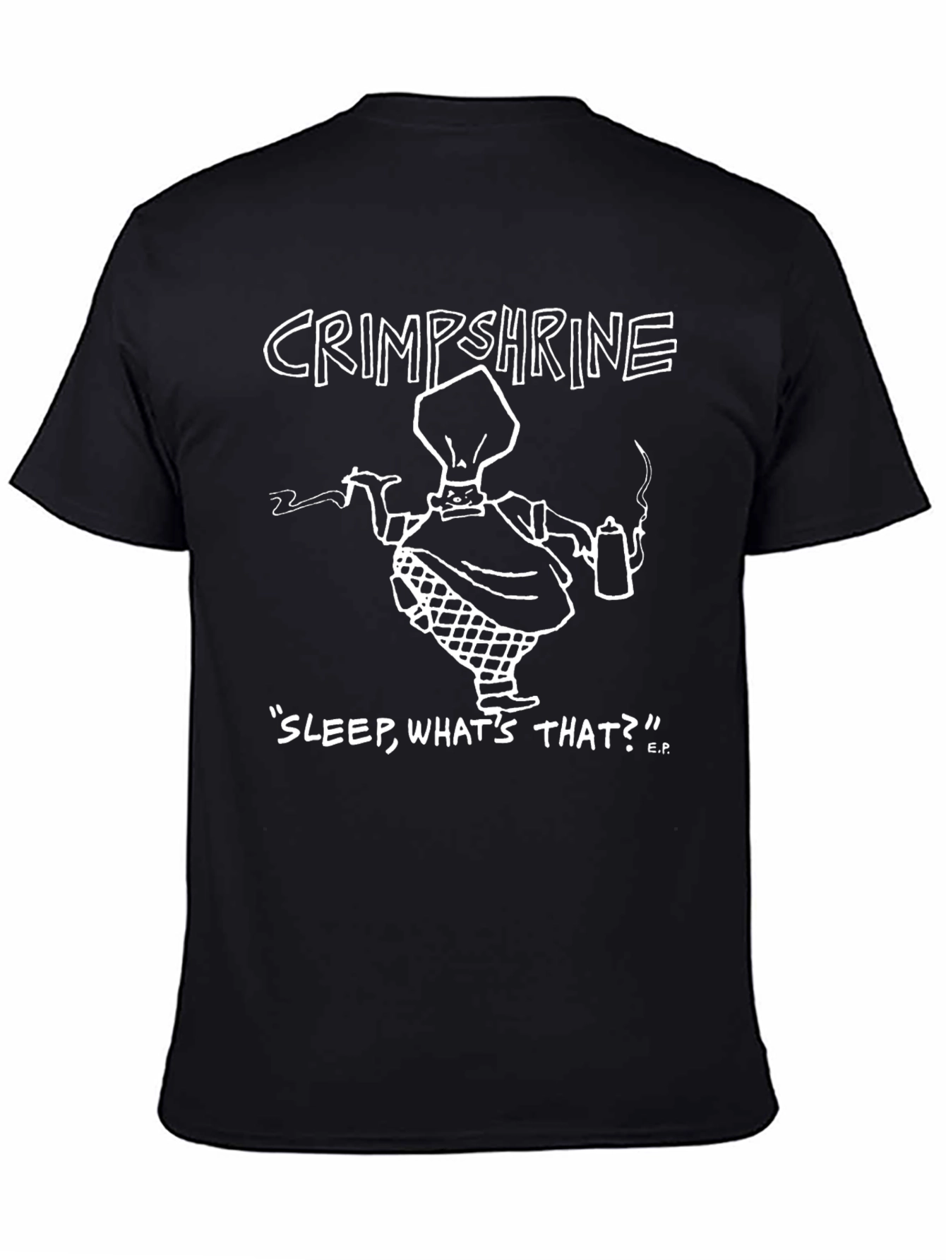 Black Crimpshrine "Sleep, What's That?" T-Shirt - Black view 4