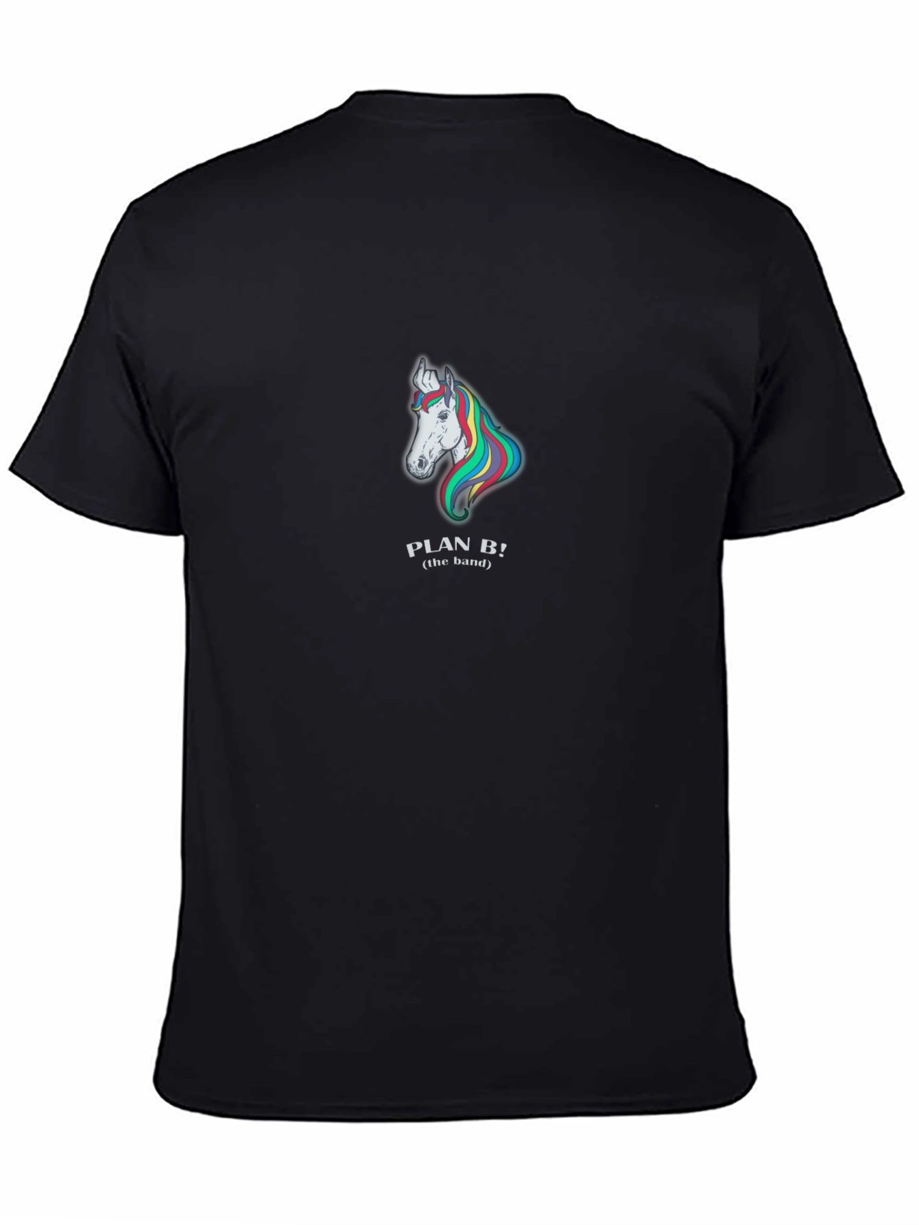 Black Plan B Unicorn Graphic Black T-Shirt view 4