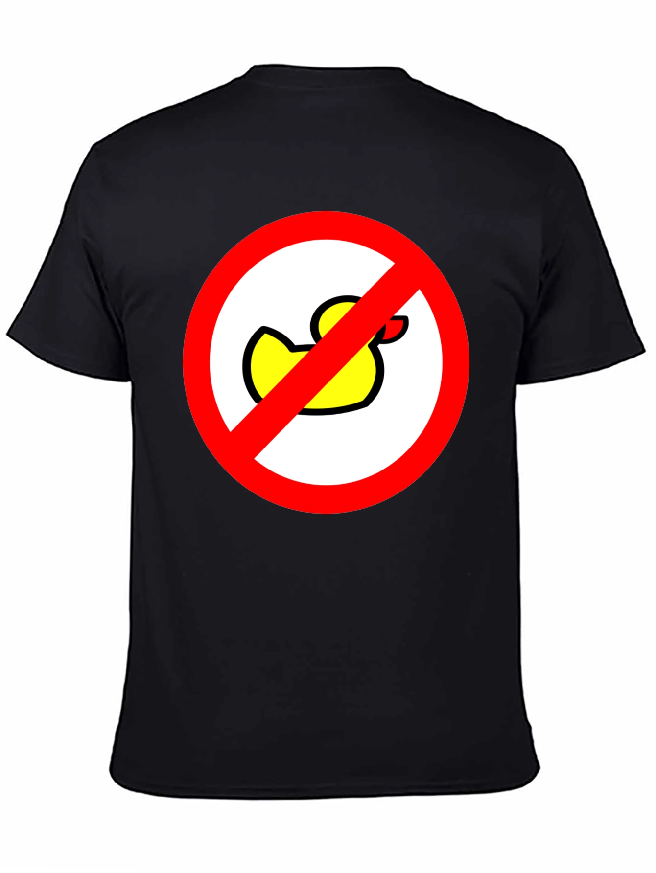 Black No Ducks Allowed T-Shirt - Novelty Graphic Tee view 4