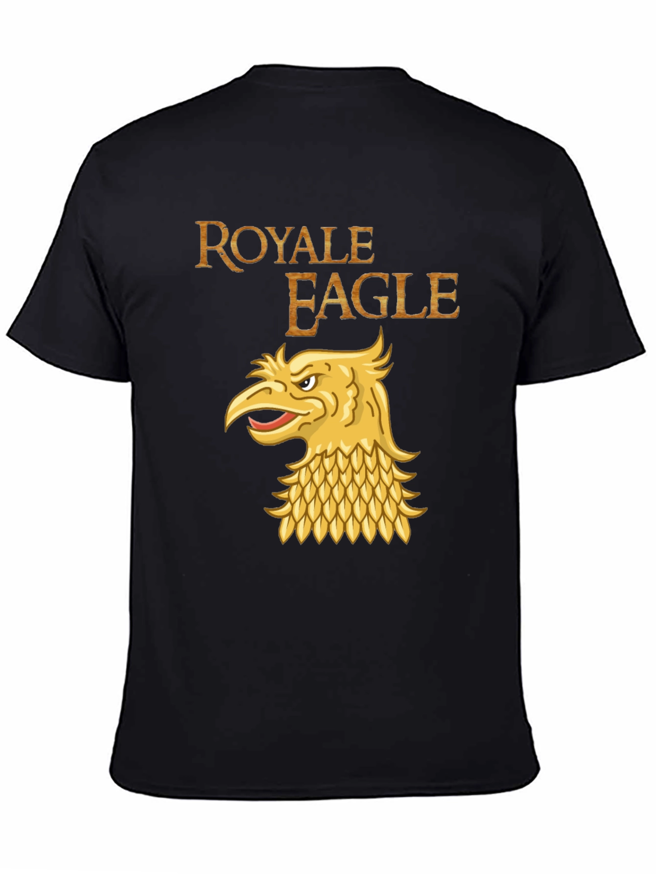 Black Royale Eagle Graphic T-Shirt - Black view 4