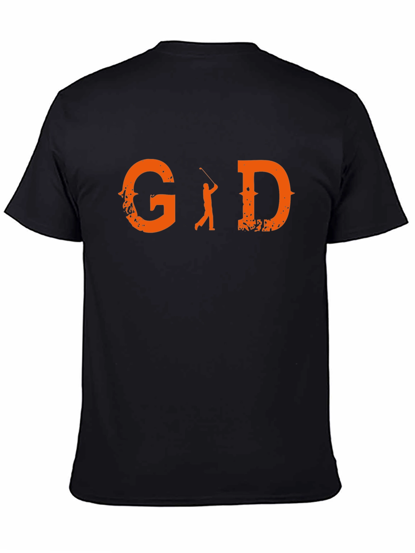 Black Golf Lover Tee - G and D Graphic view 4