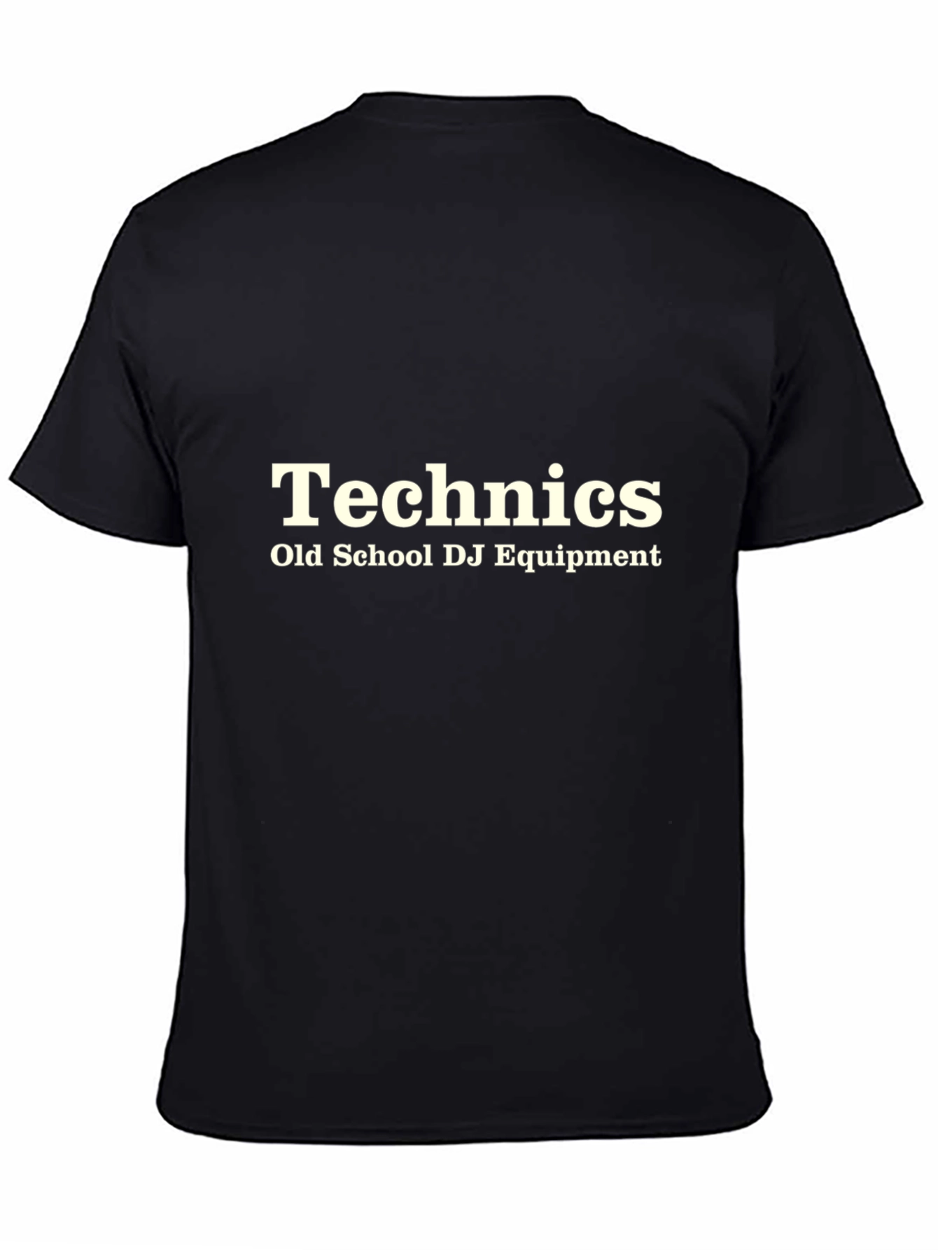 Black Technics Old School DJ Equipment T-Shirt view 4