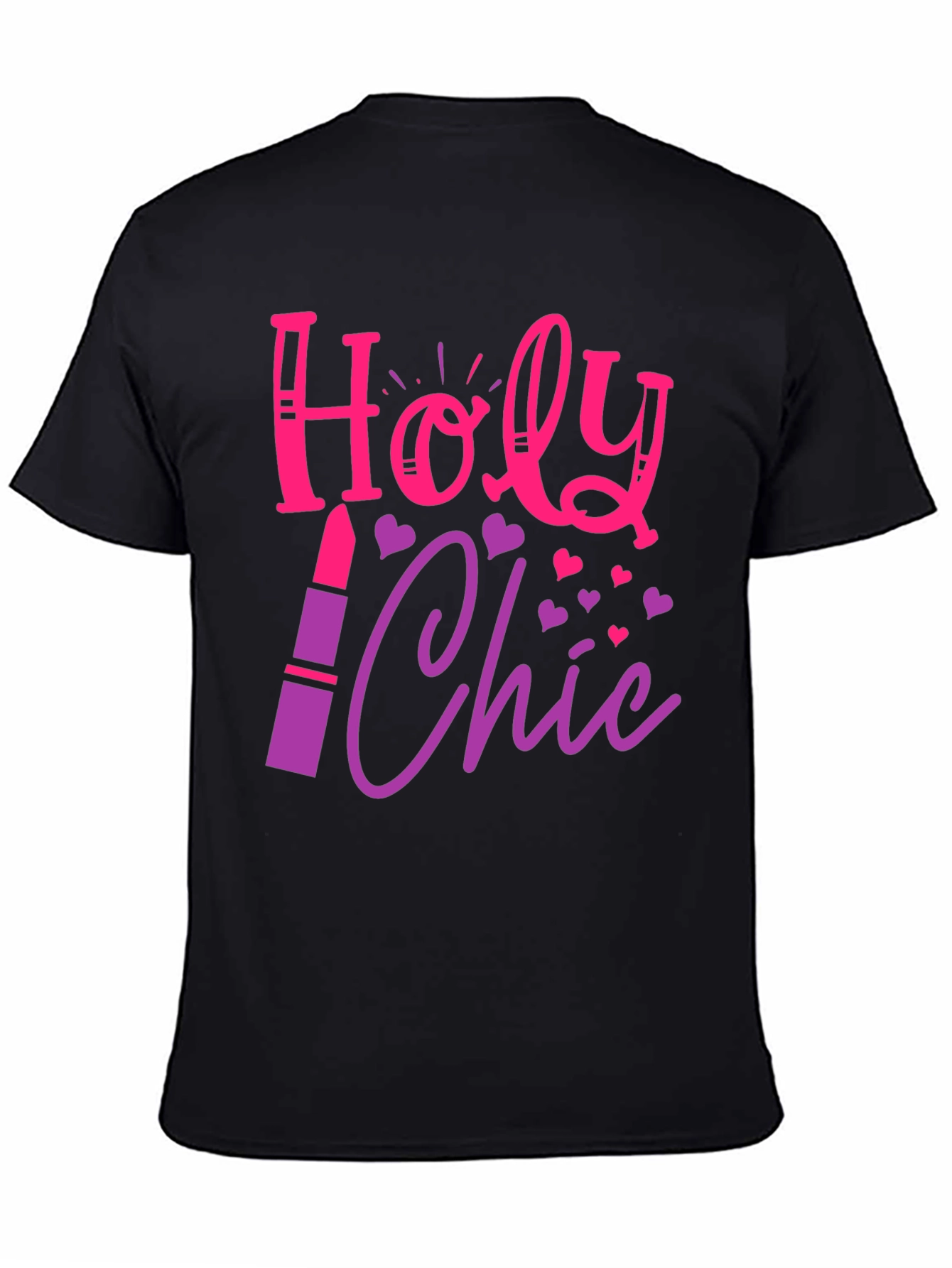 Black Holy Chic Graphic Tee - Stylish & Fun! view 4