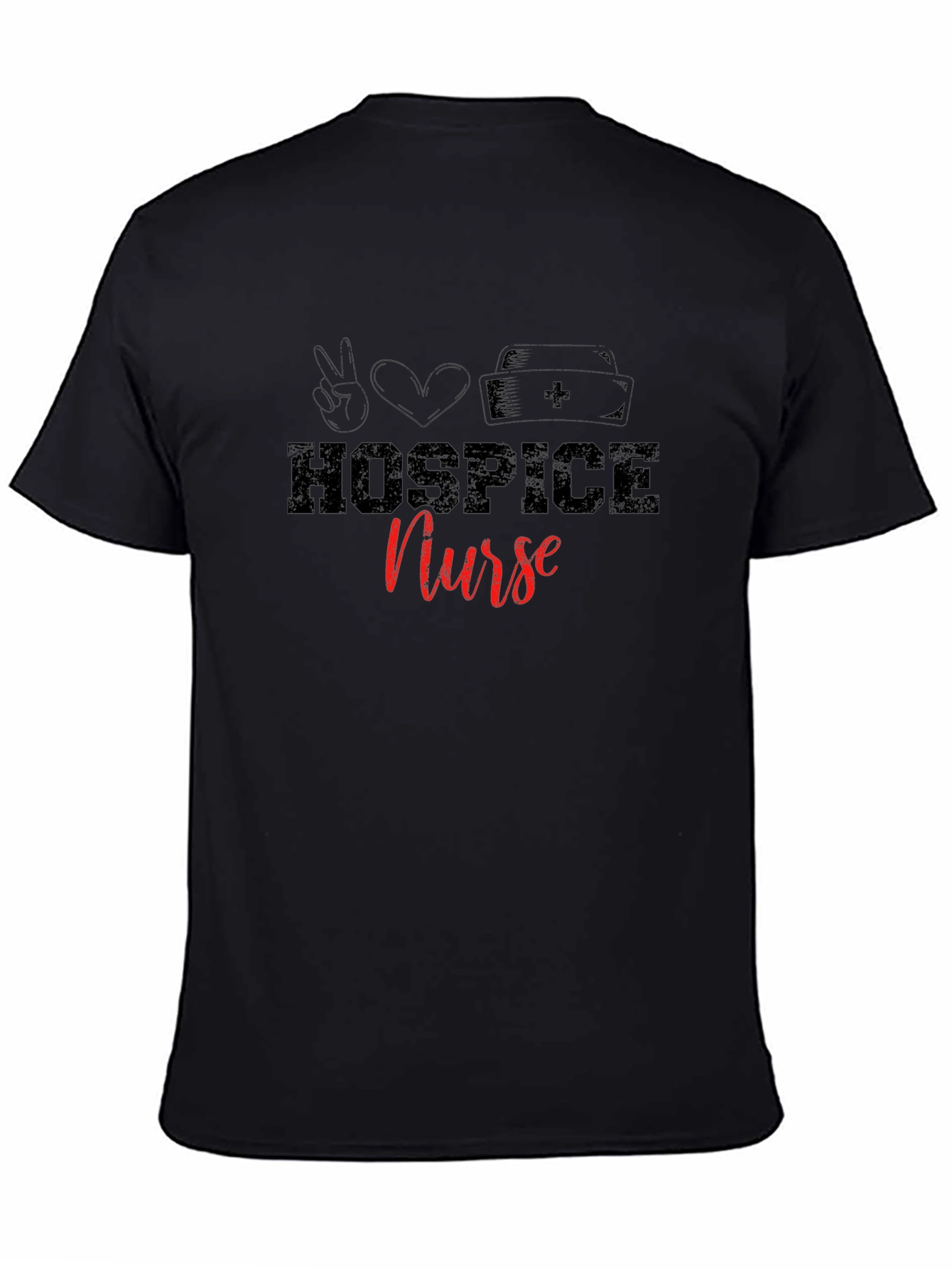 Hospice Nurse T-Shirt: Peace, Love, and Care - 4