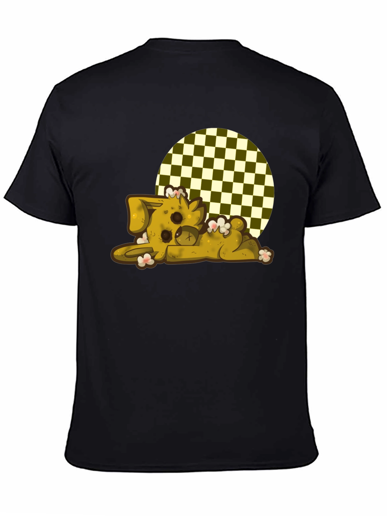 Black Cute Bunny Graphic Tee - Soft Cotton Blend view 4