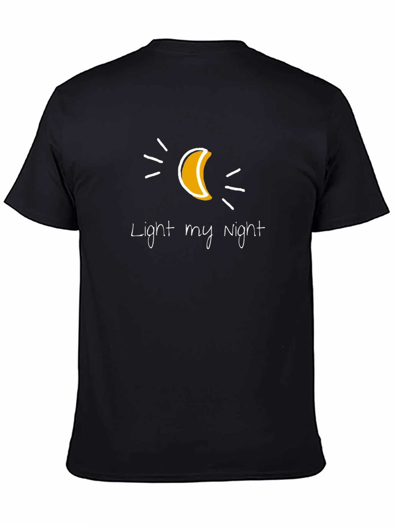 Black Light My Night Graphic Tee - Soft Cotton Comfort view 4