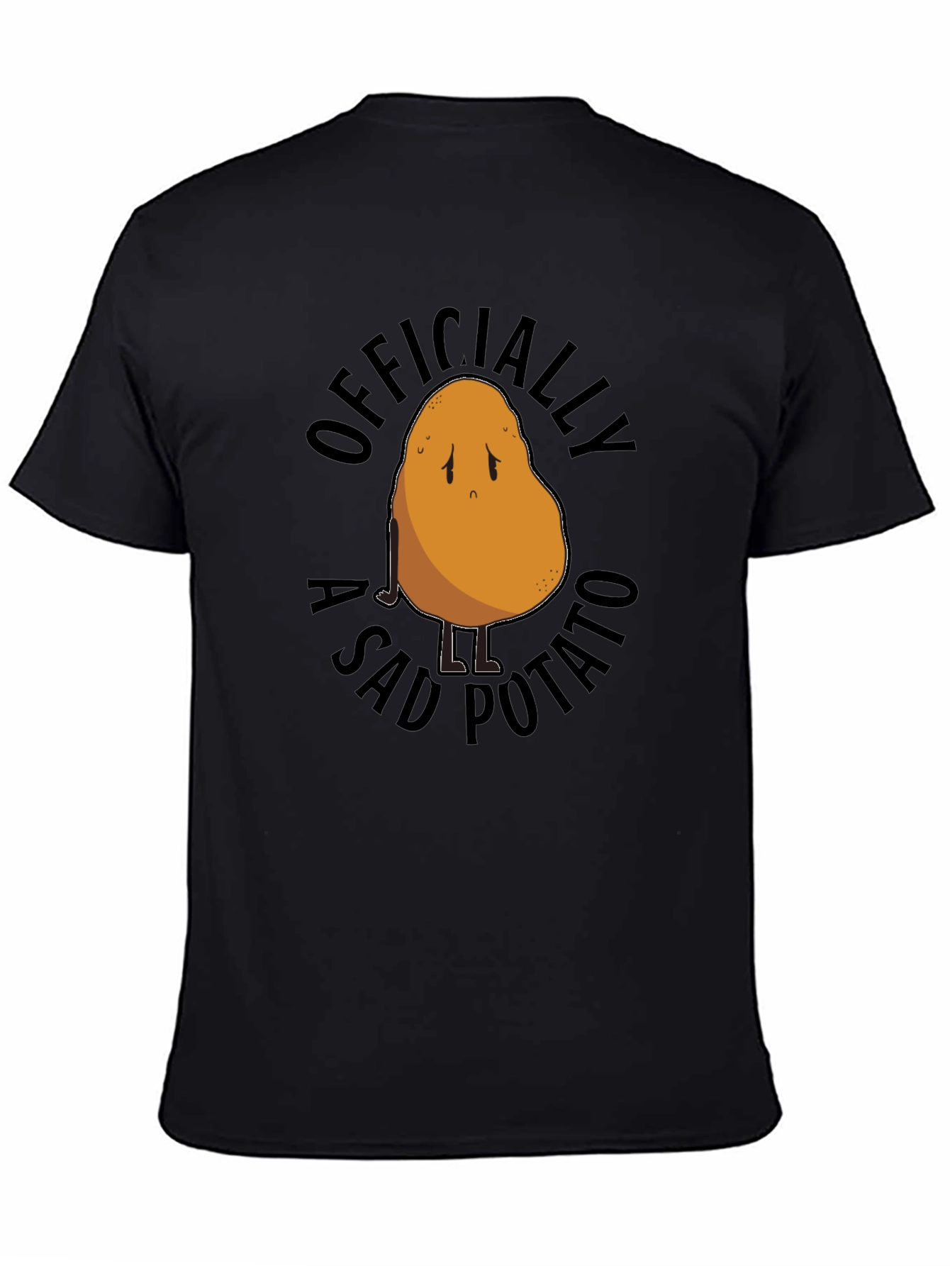 Black Officially A Sad Potato T-Shirt view 4