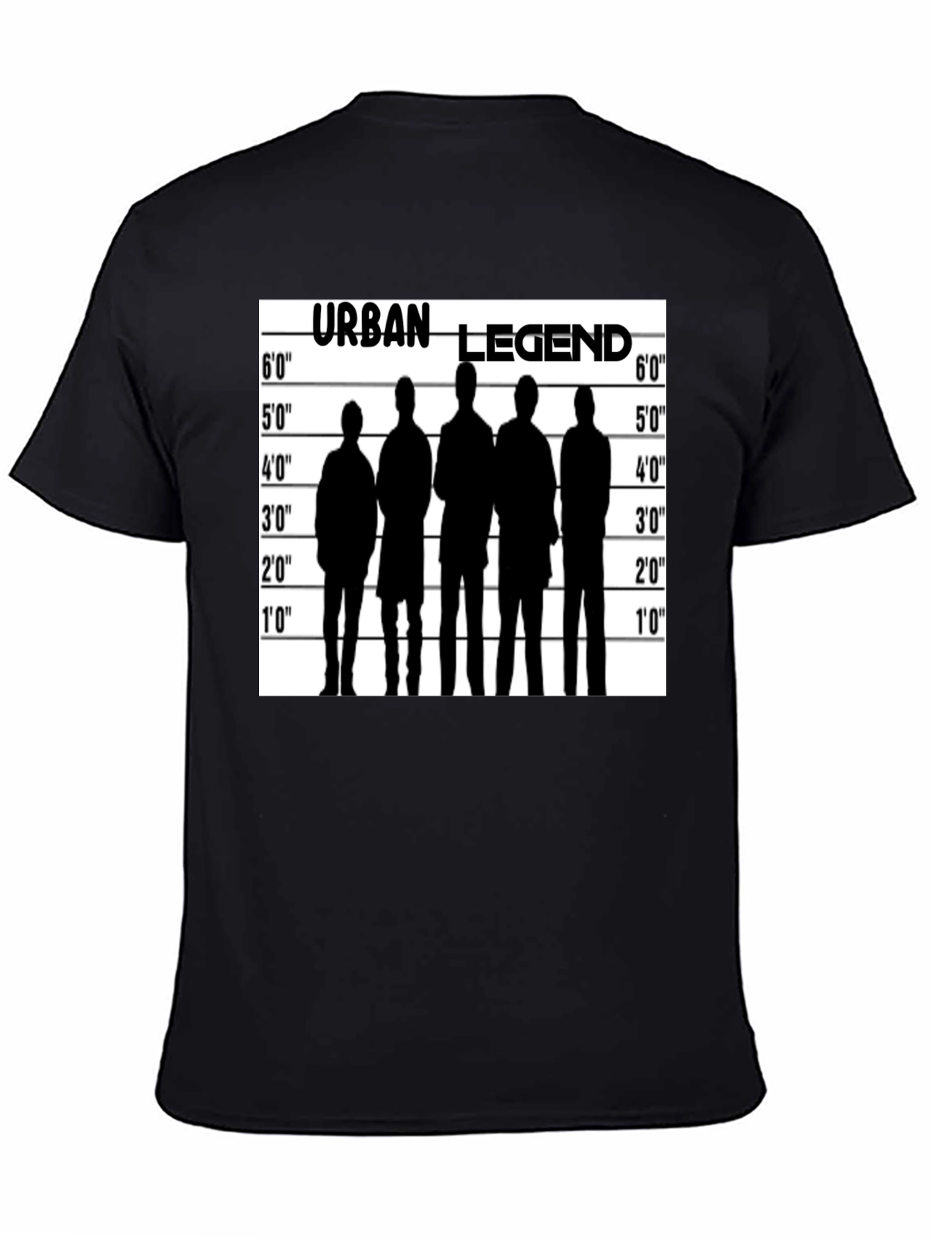Black Urban Legend Lineup T-Shirt - Black view 4