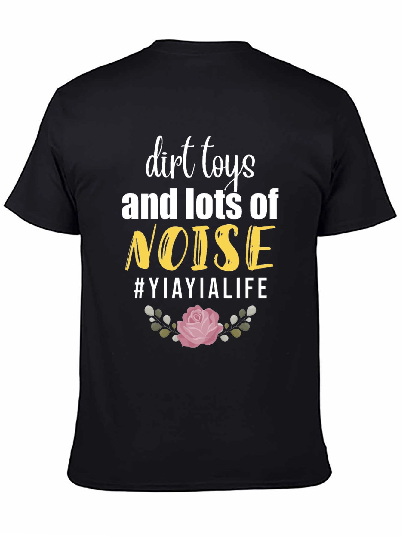 Black Dirt Toys & Noise T-Shirt - Yiayia Life view 4