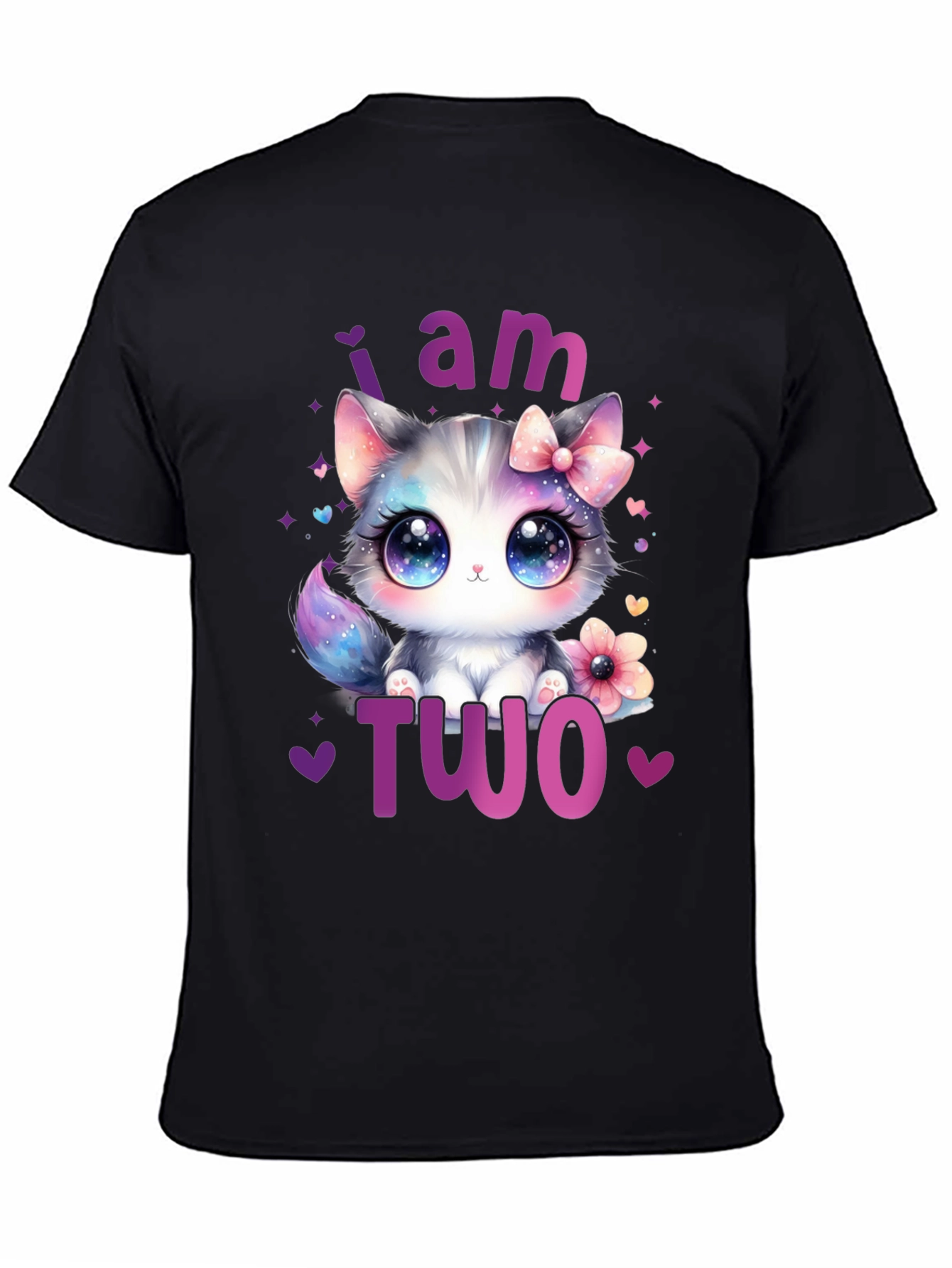 I am Two Cute Kitten Birthday T-Shirt - 4