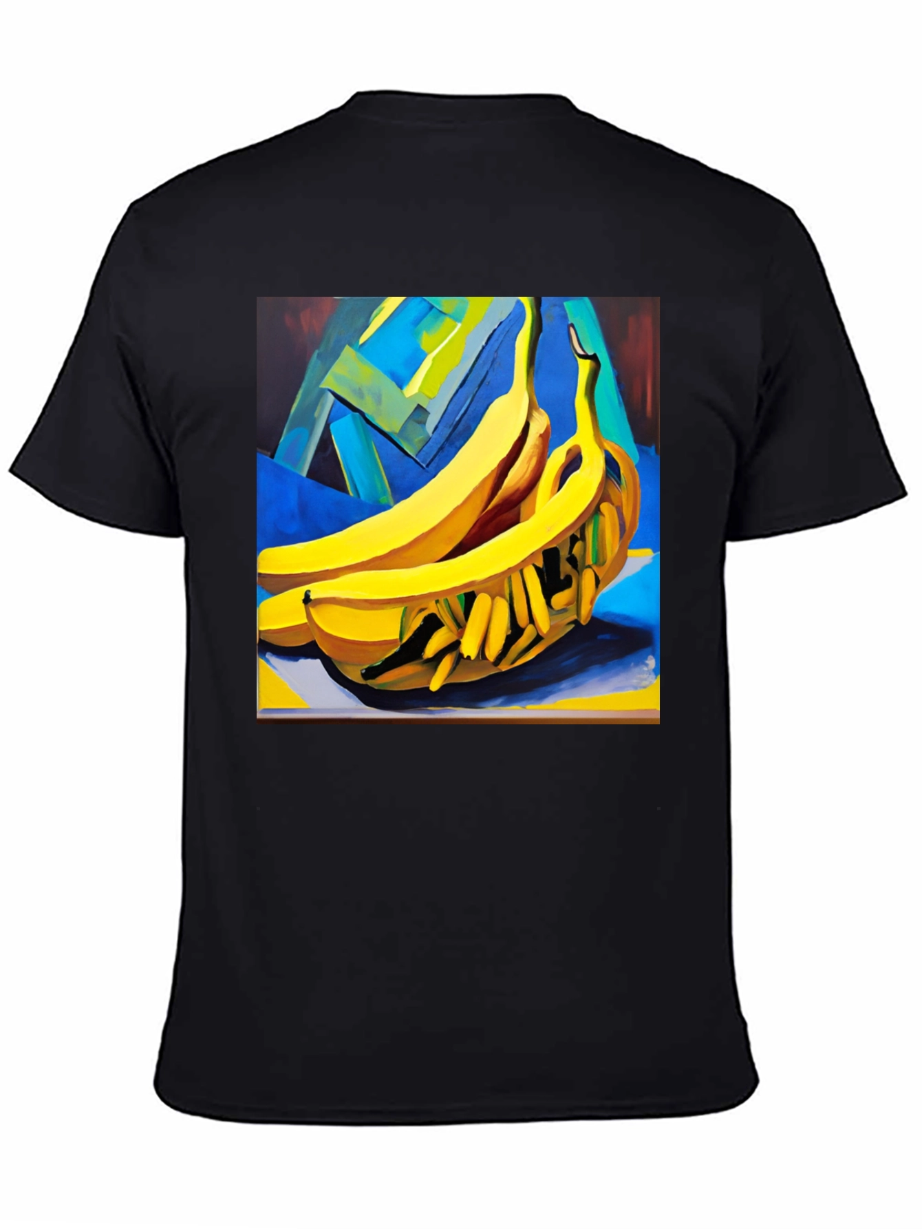 Black Abstract Banana T-Shirt view 4