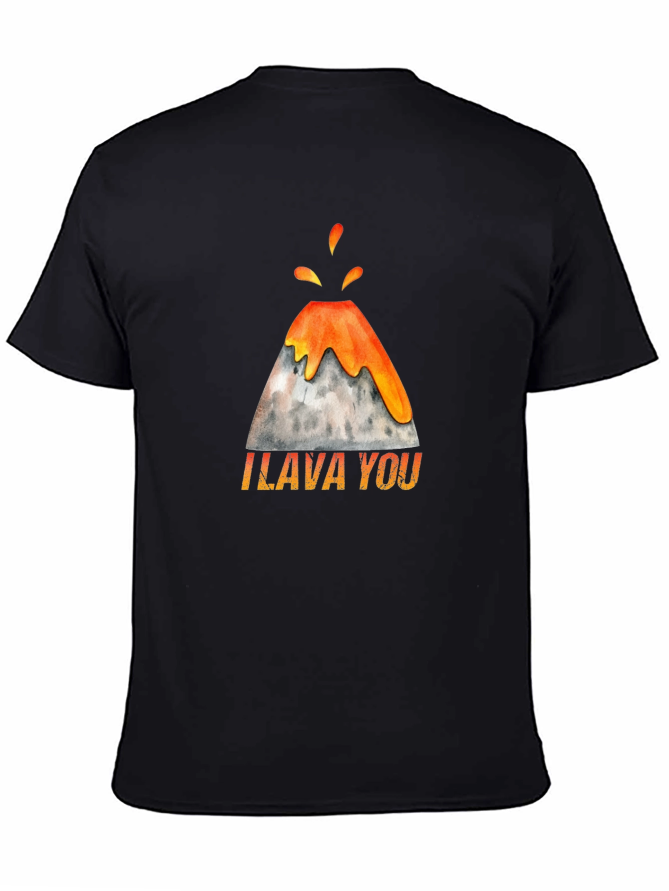 Black I Lava You Volcano Graphic Tee view 4
