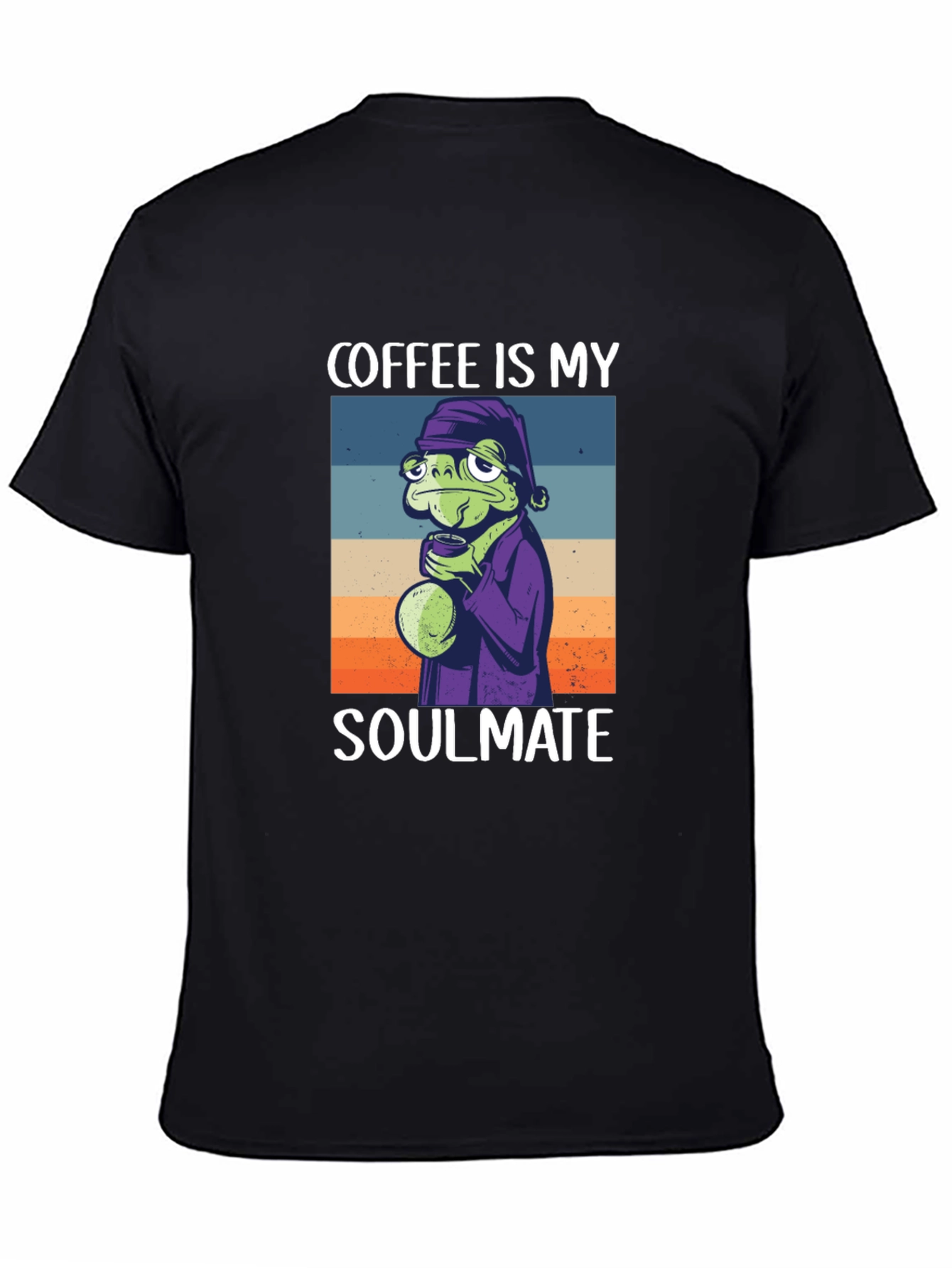 Black Coffee Soulmate Tee - Frog Lover's T-Shirt view 4