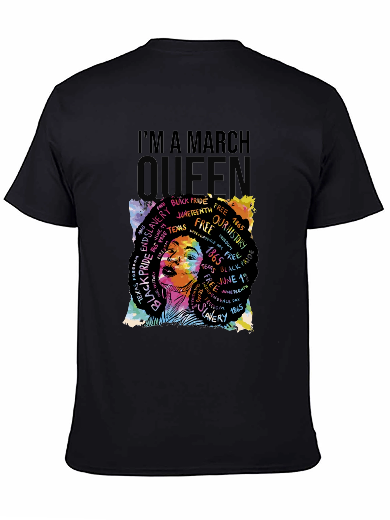 Black March Queen Black Pride Graphic Tee view 4