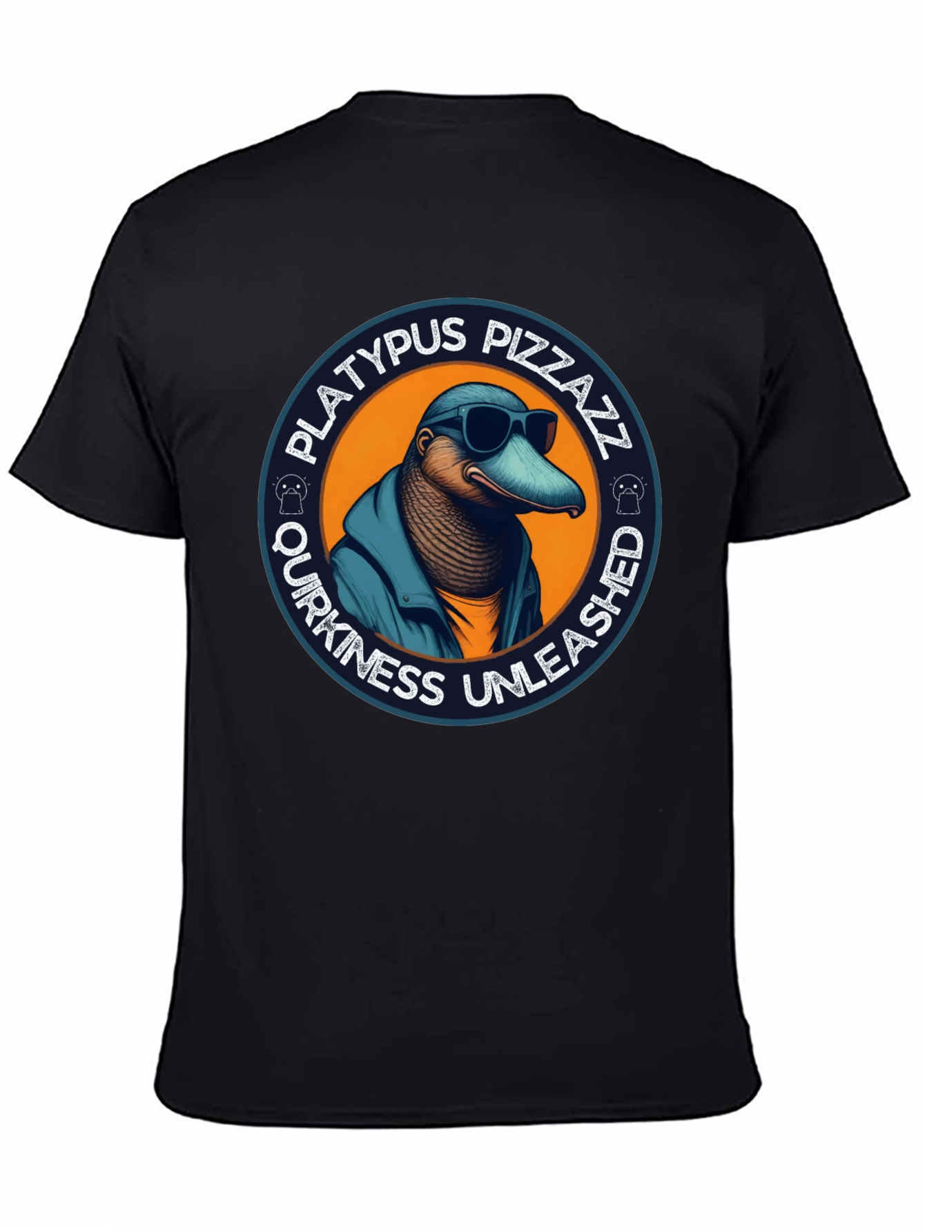 Black Platypus Pizzazz T-Shirt - Quirky & Unleashed view 4