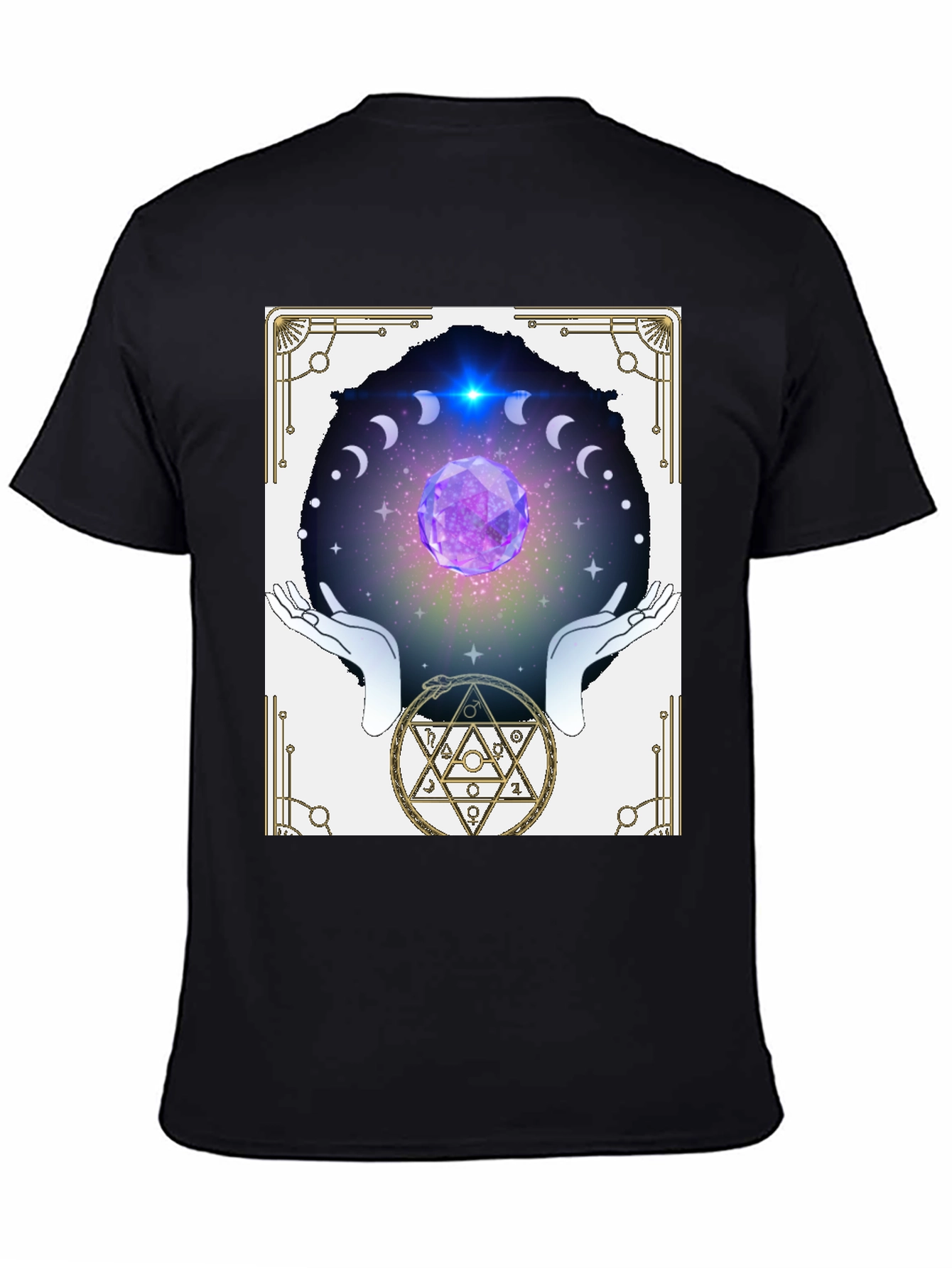 Black Mystic Crystal Ball Graphic Tee view 4