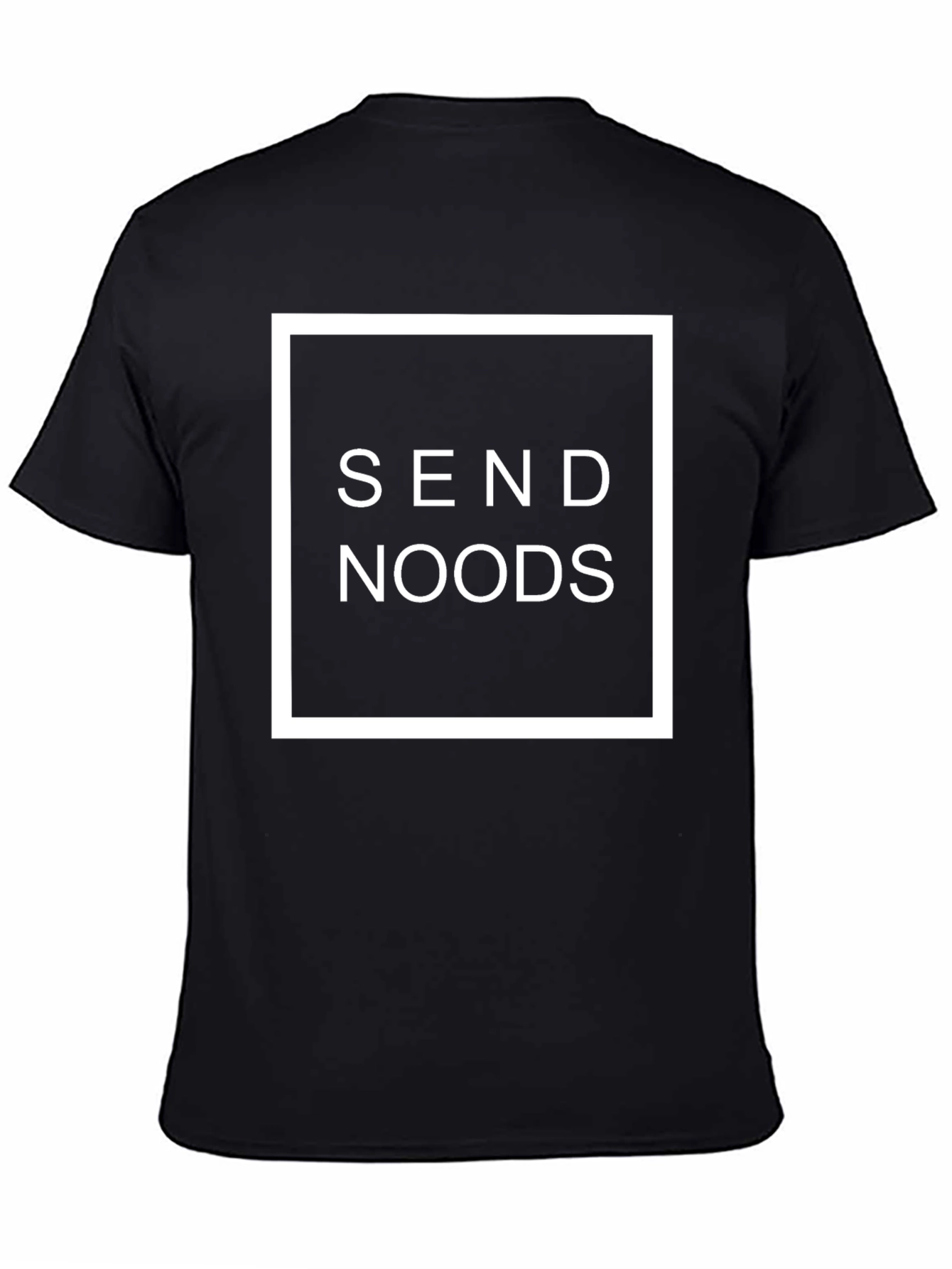 Black Send Noods Graphic Tee - Trendy Black T-Shirt view 4