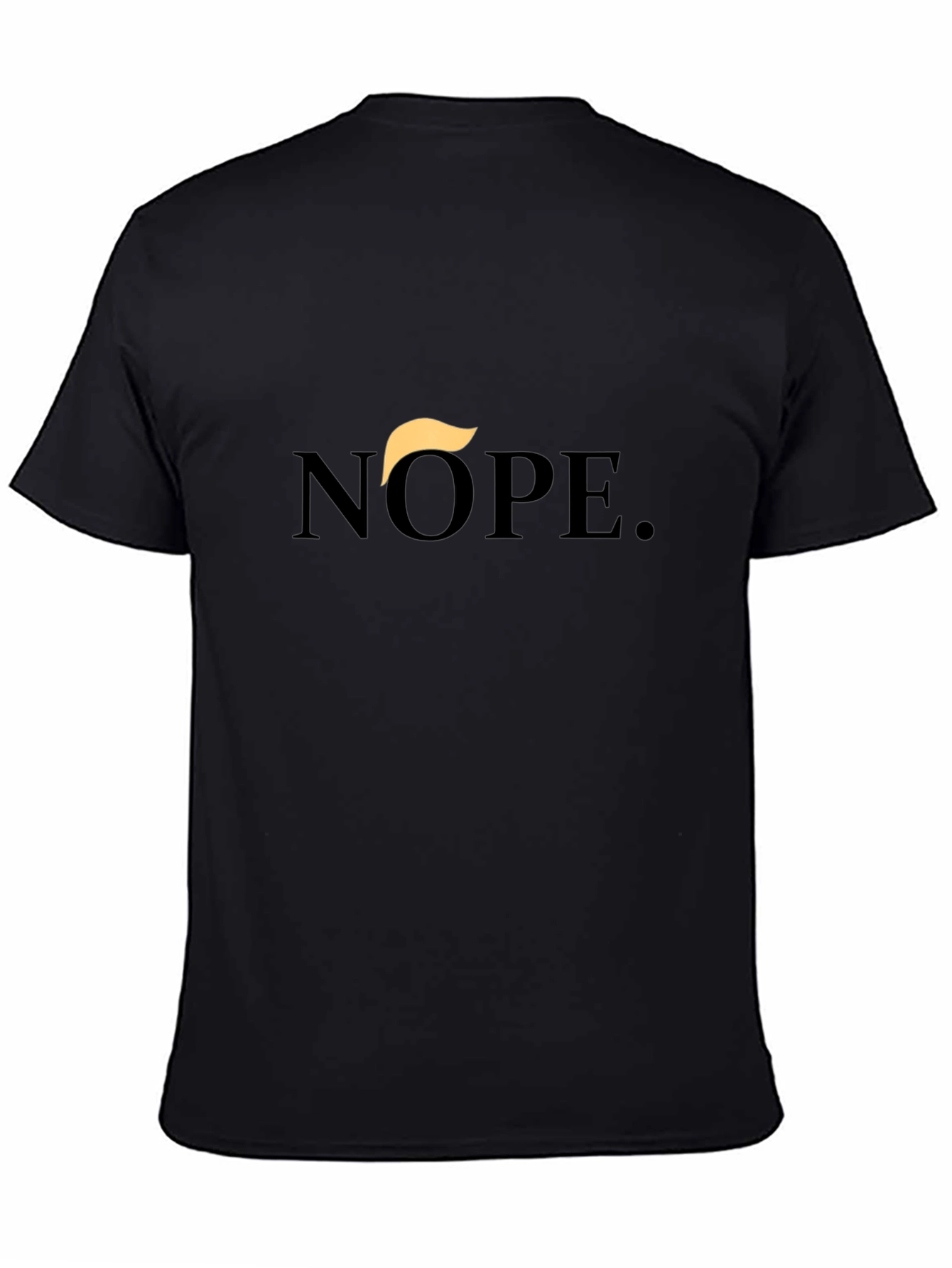 Black Nope. T-Shirt view 4