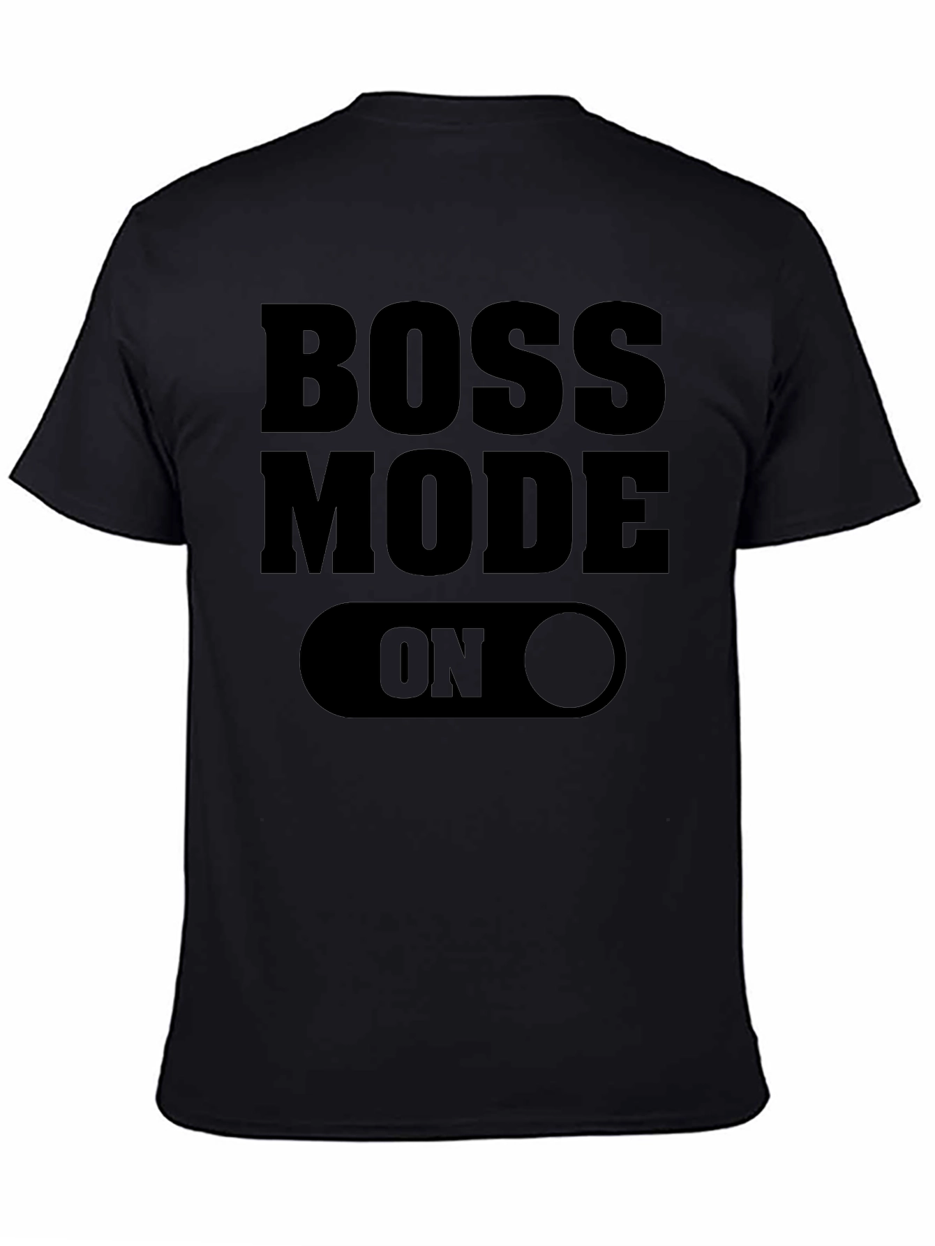 Black Boss Mode ON - Graphic Print Men's T-Shirt view 4