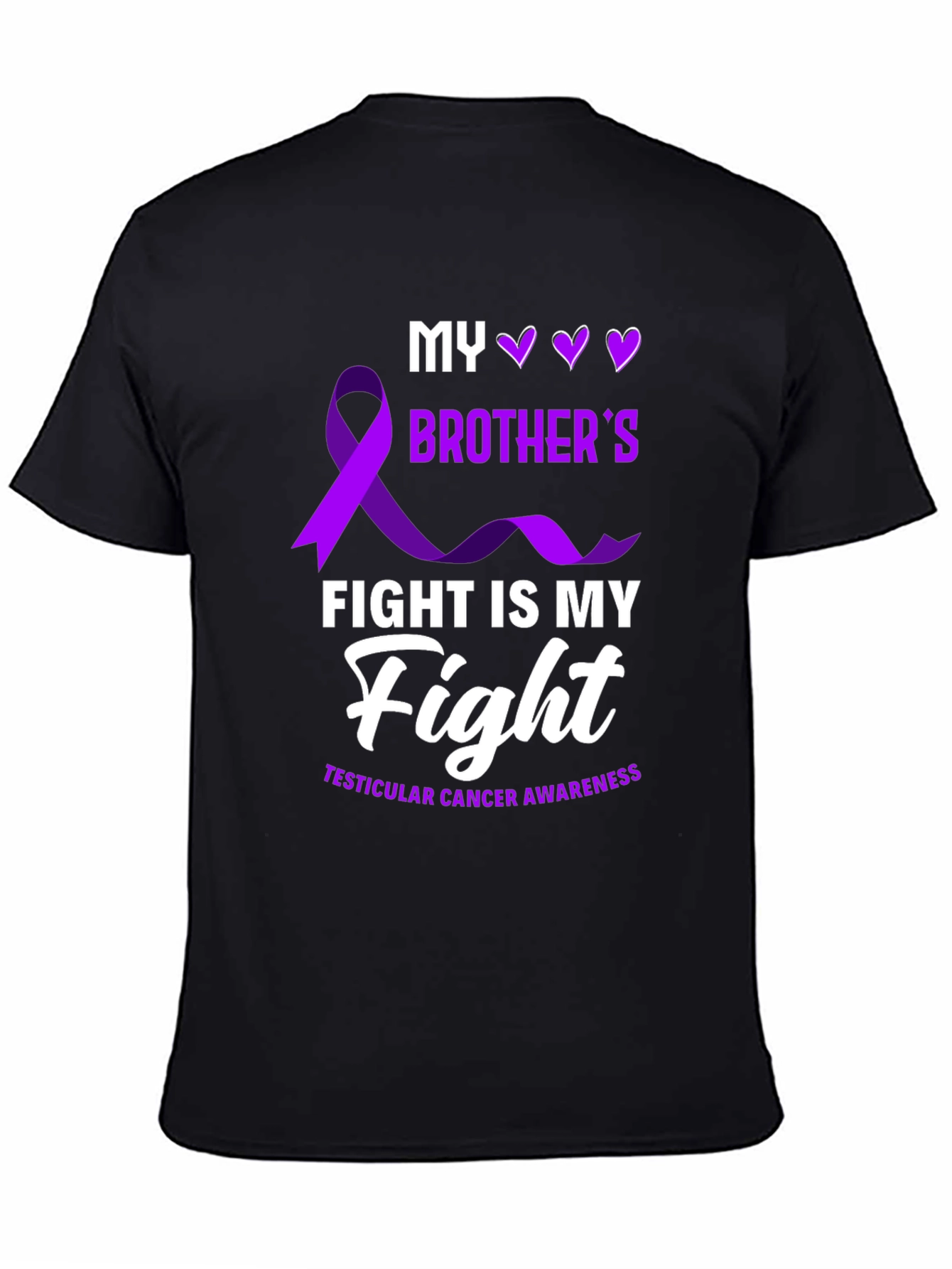 Testicular Cancer Awareness T-Shirt - My Brother's Fight - 4
