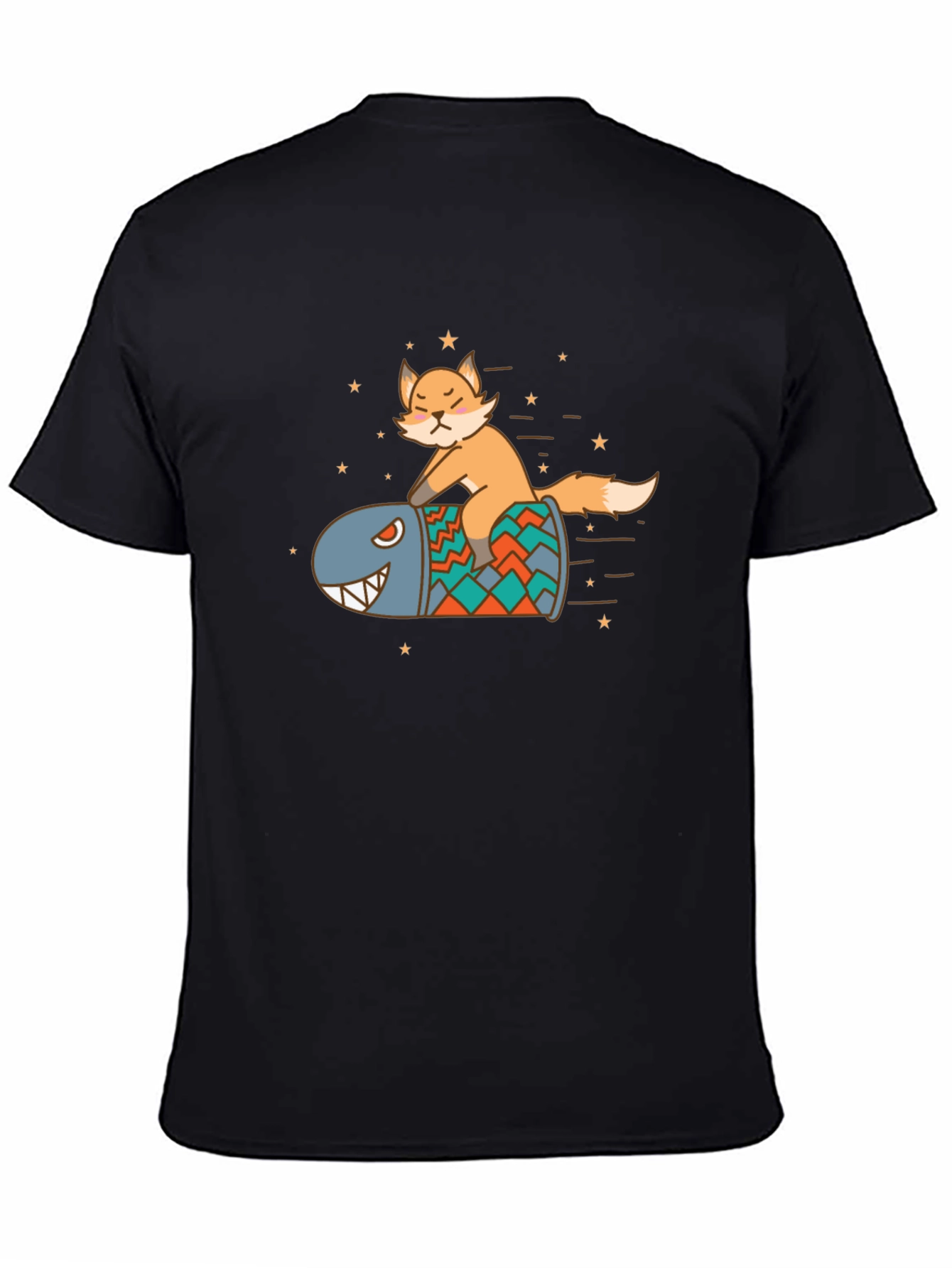 Black Fox Riding Bullet T-Shirt view 4