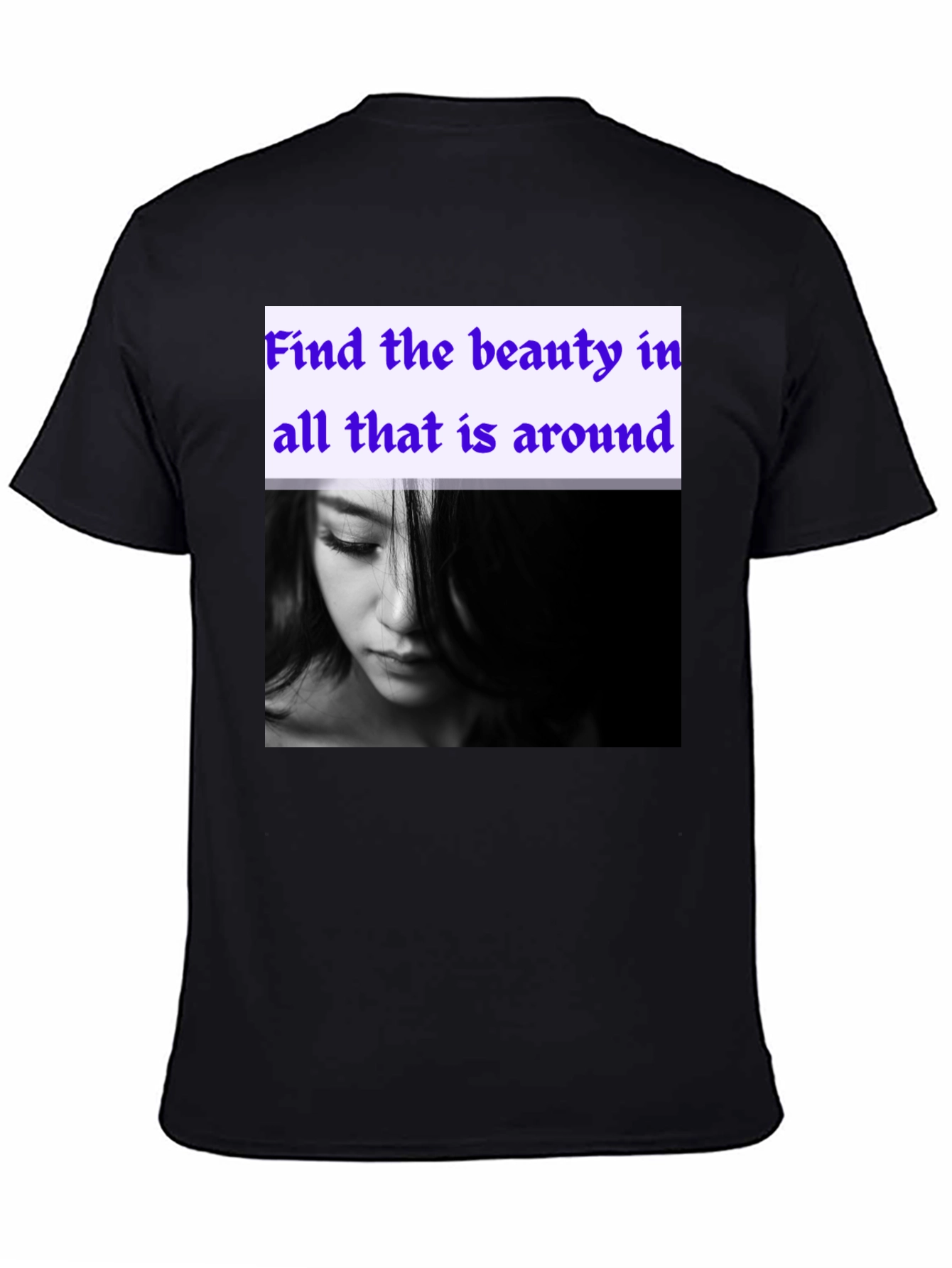 Black Beauty Within T-Shirt - Inspirational Graphic Tee view 4