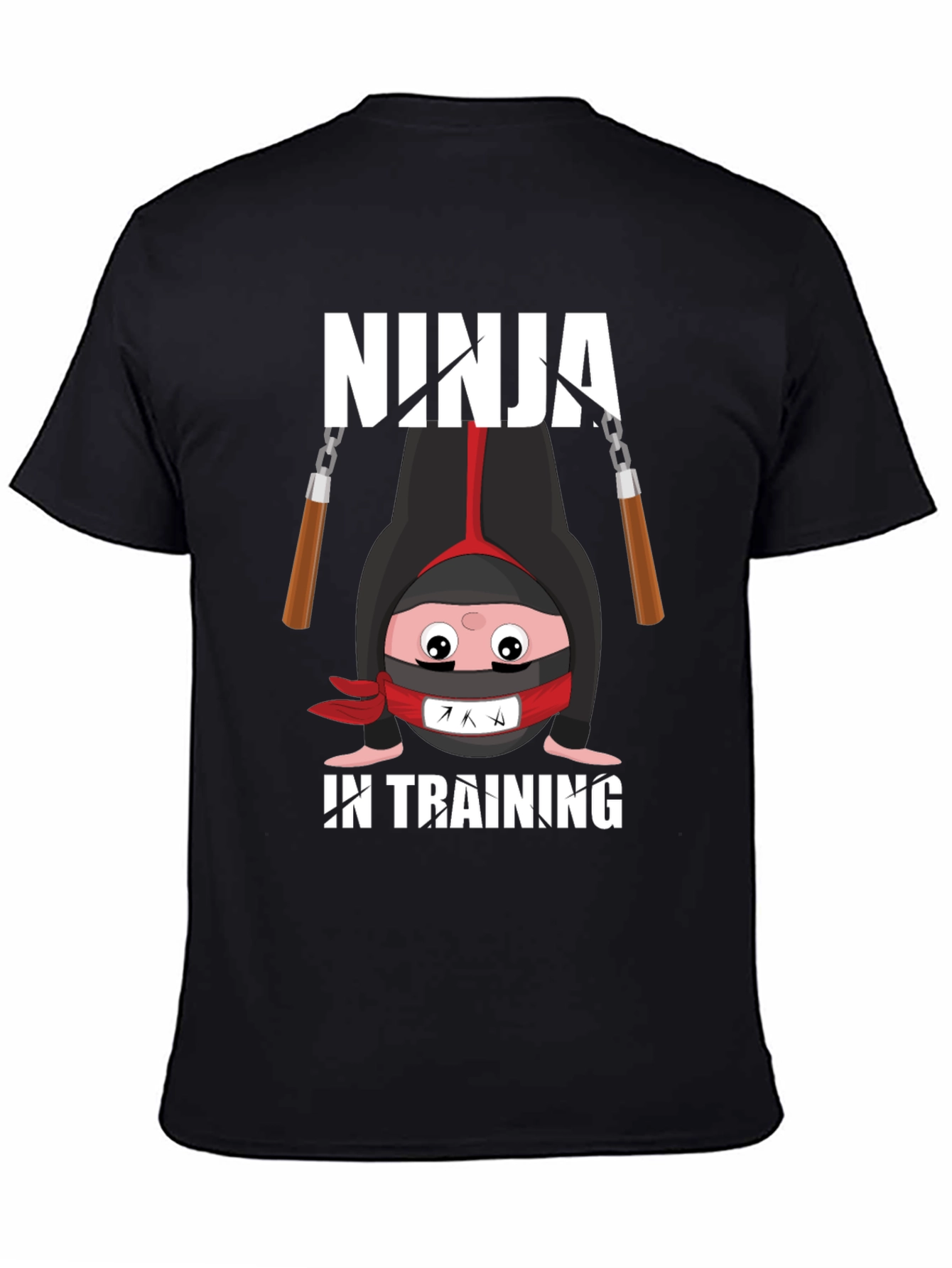 Black Ninja In Training Graphic Tee view 4