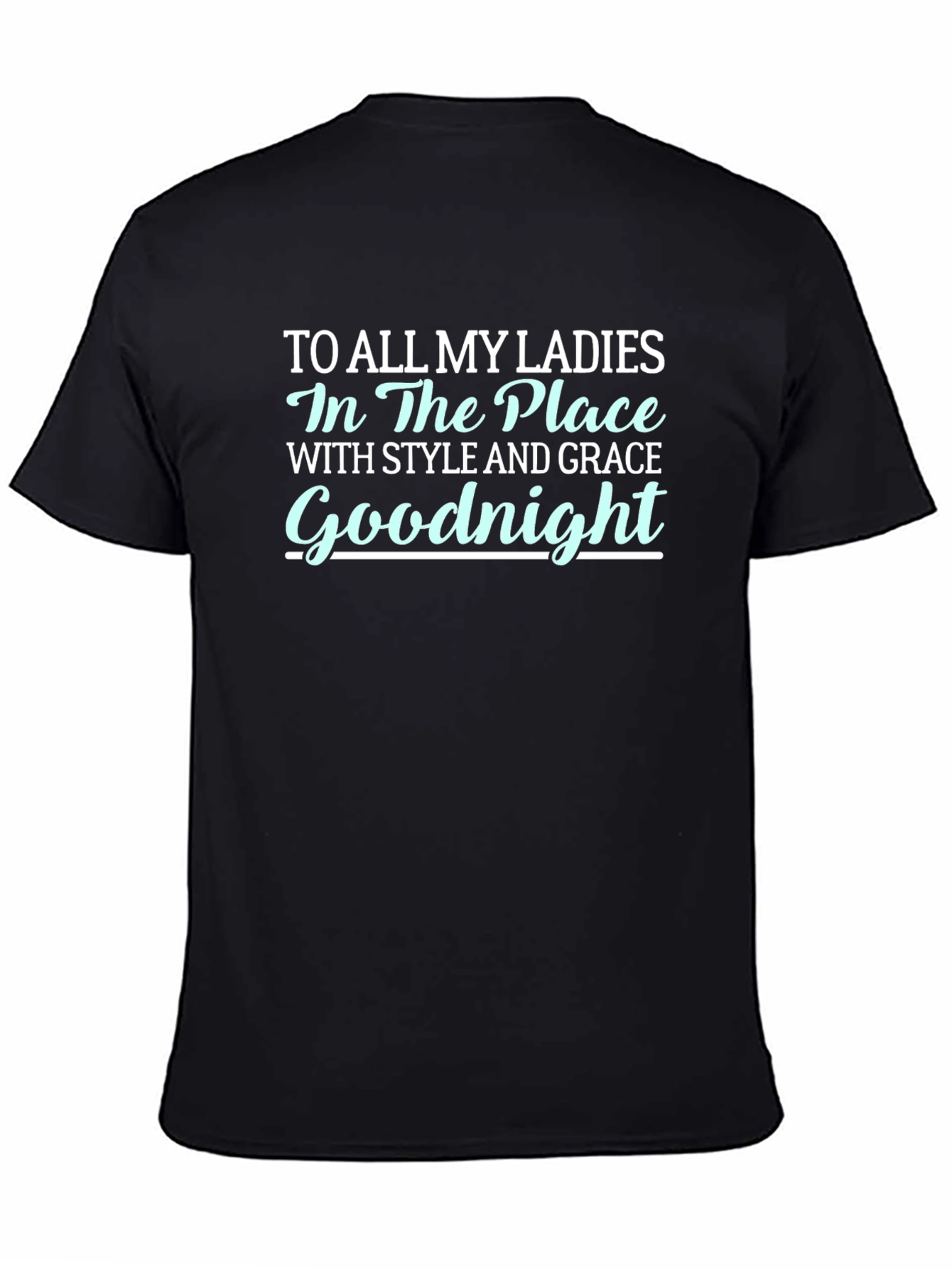 Black Goodnight Ladies T-Shirt view 4