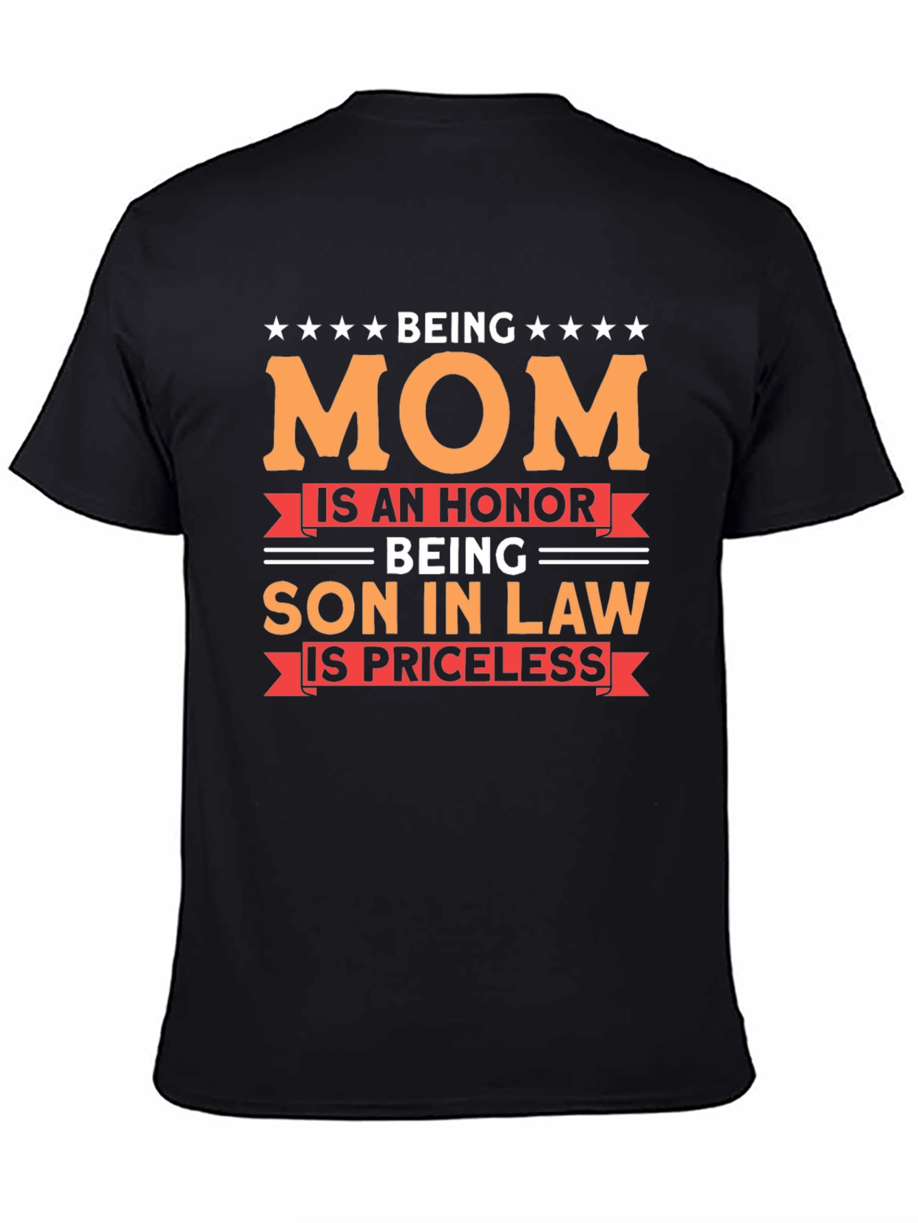 Black Being Mom Son-in-Law Graphic T-Shirt view 4