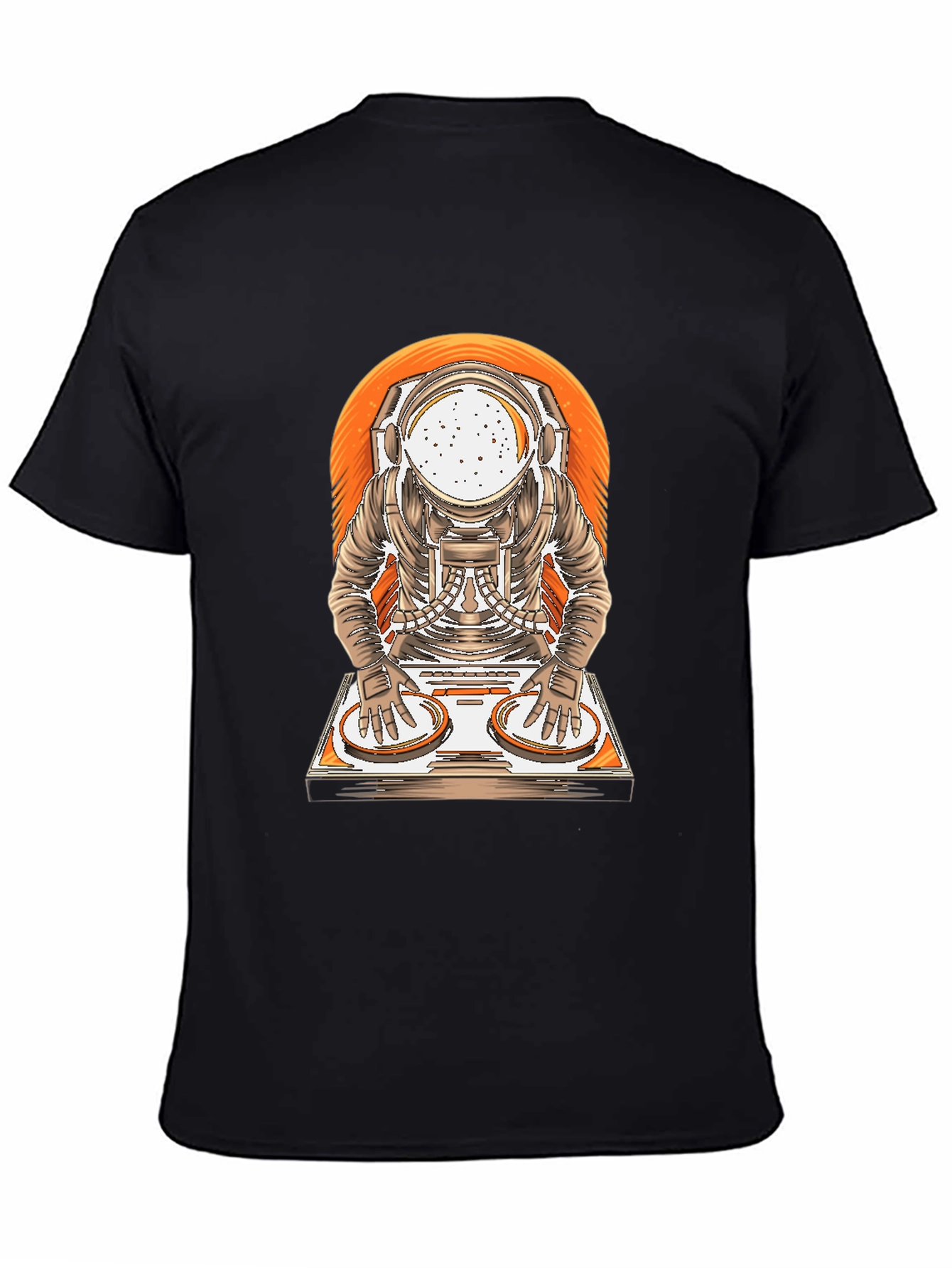 Black Astronaut DJ Graphic T-Shirt view 4